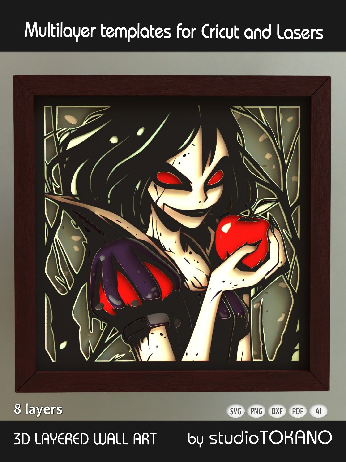 Snowwhite Shadow box SVG product image (1)