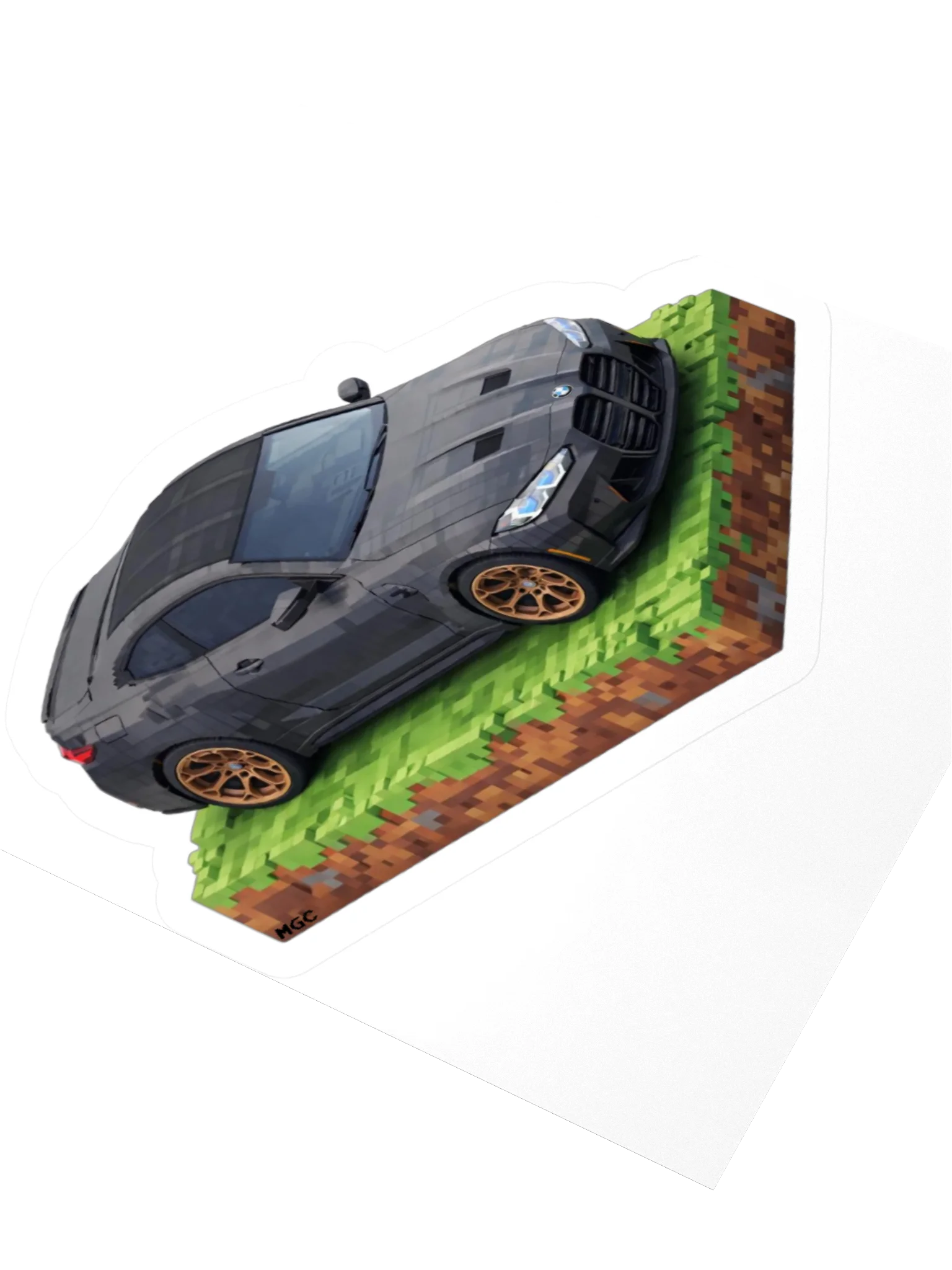 Black BMW M4 Sticker (Pixel, Retro, Minecraft) product image (7)