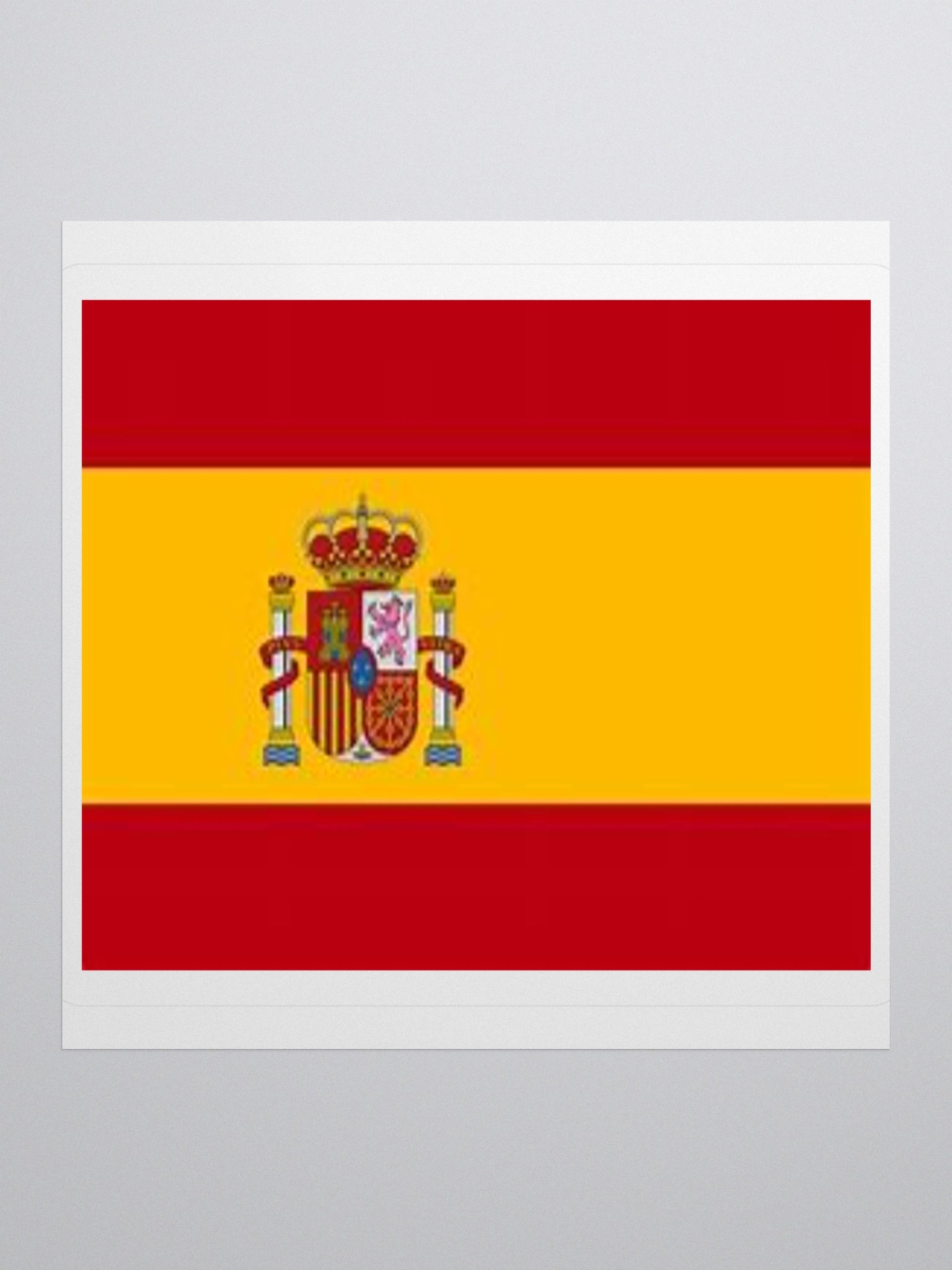 Exclusive Spain Flag Kiss-Cut Stickers - High-Quality Vinyl, Multiple Sizes product image (3)