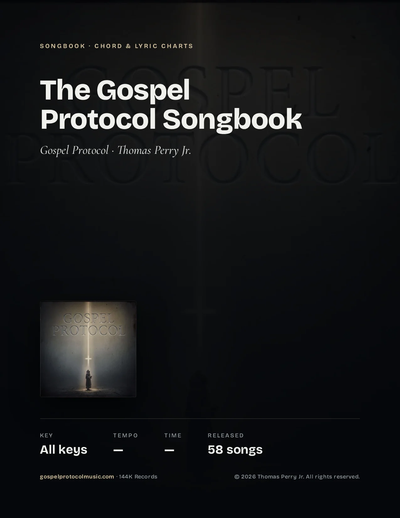 The Gospel Protocol Songbook product image (1)