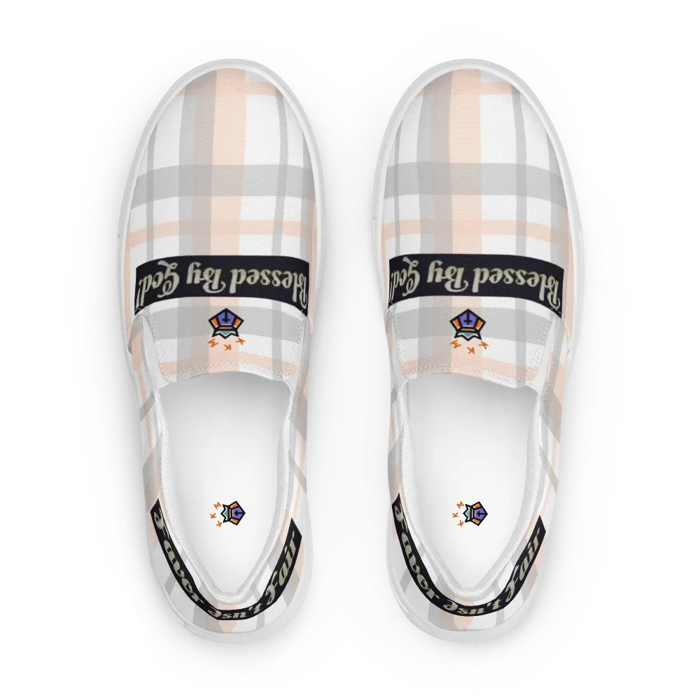 BBG Pink Plaid Women's Slip On V2 product image (1)