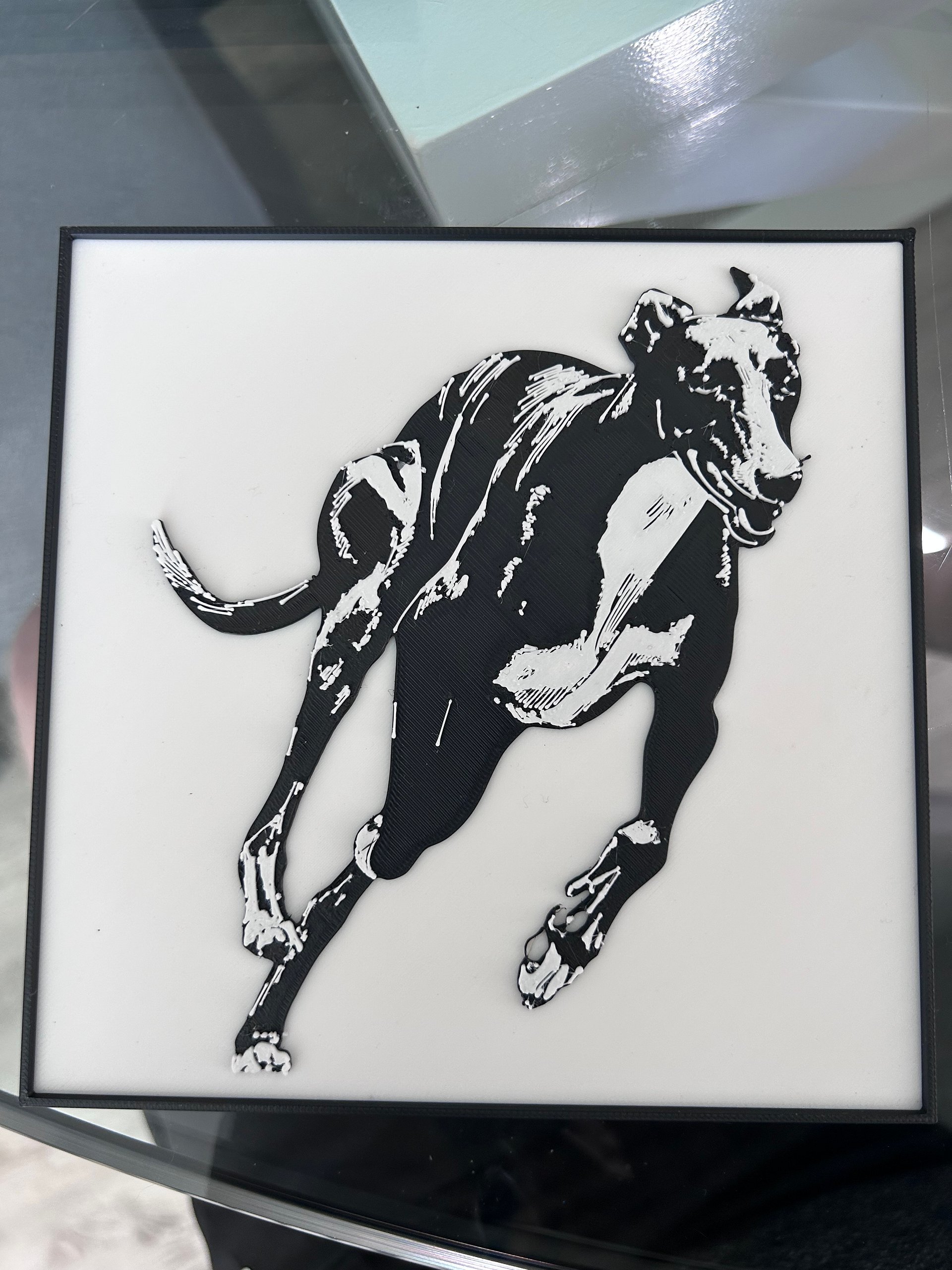 3D Printed Running Greyhound Portrait product image (2)