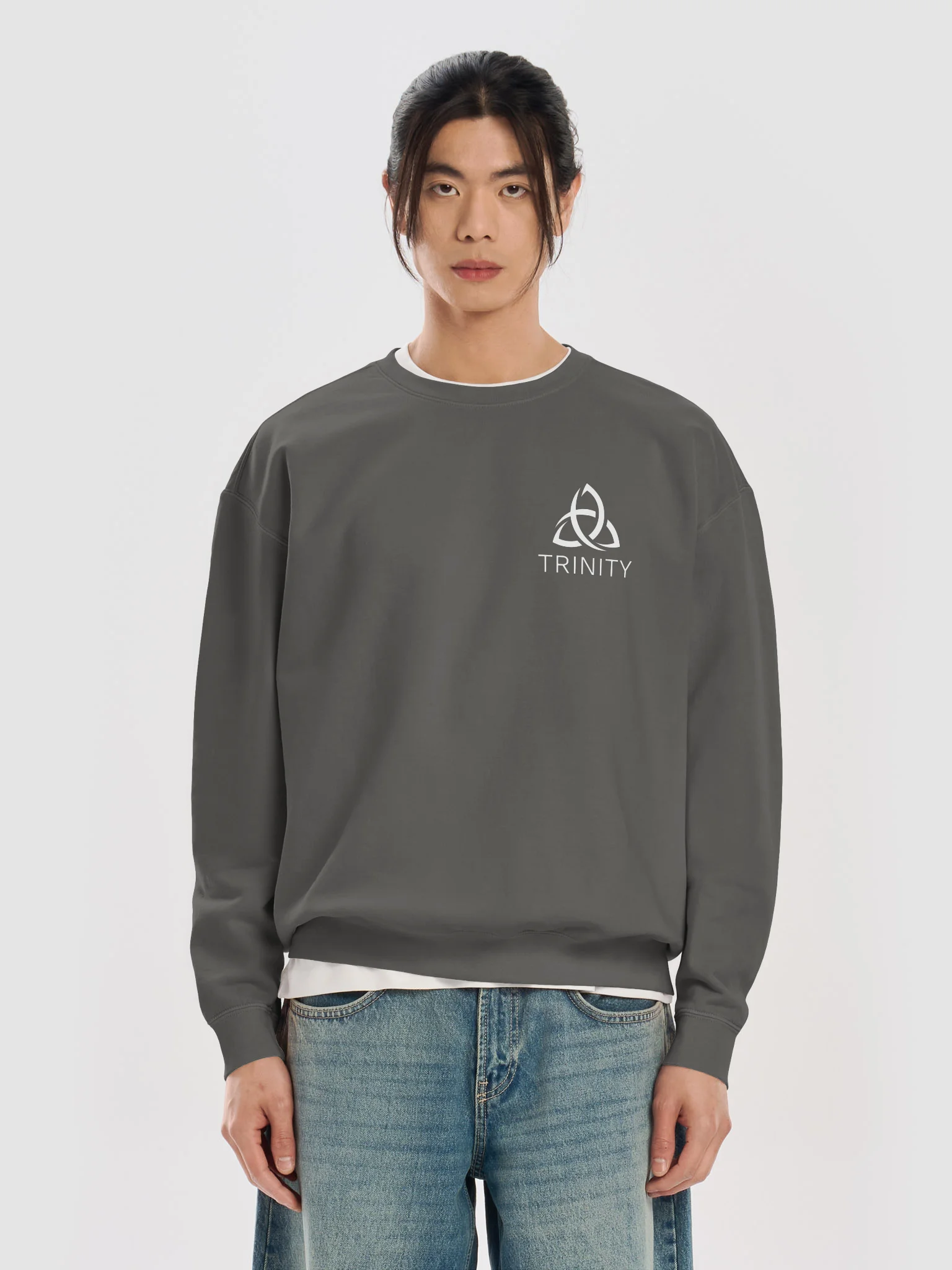 100% Cotton Sweatshirt (white logo) product image (5)
