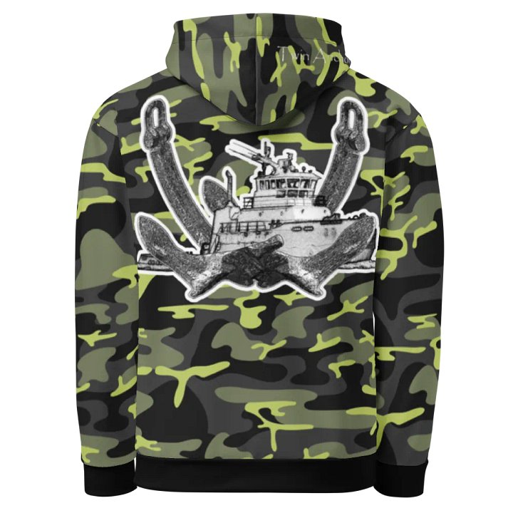 2 Anchor Titan Tug (Green Camouflage) – Performance Marine Wear | Twin Anchor Apparel North Current Line product image (1)