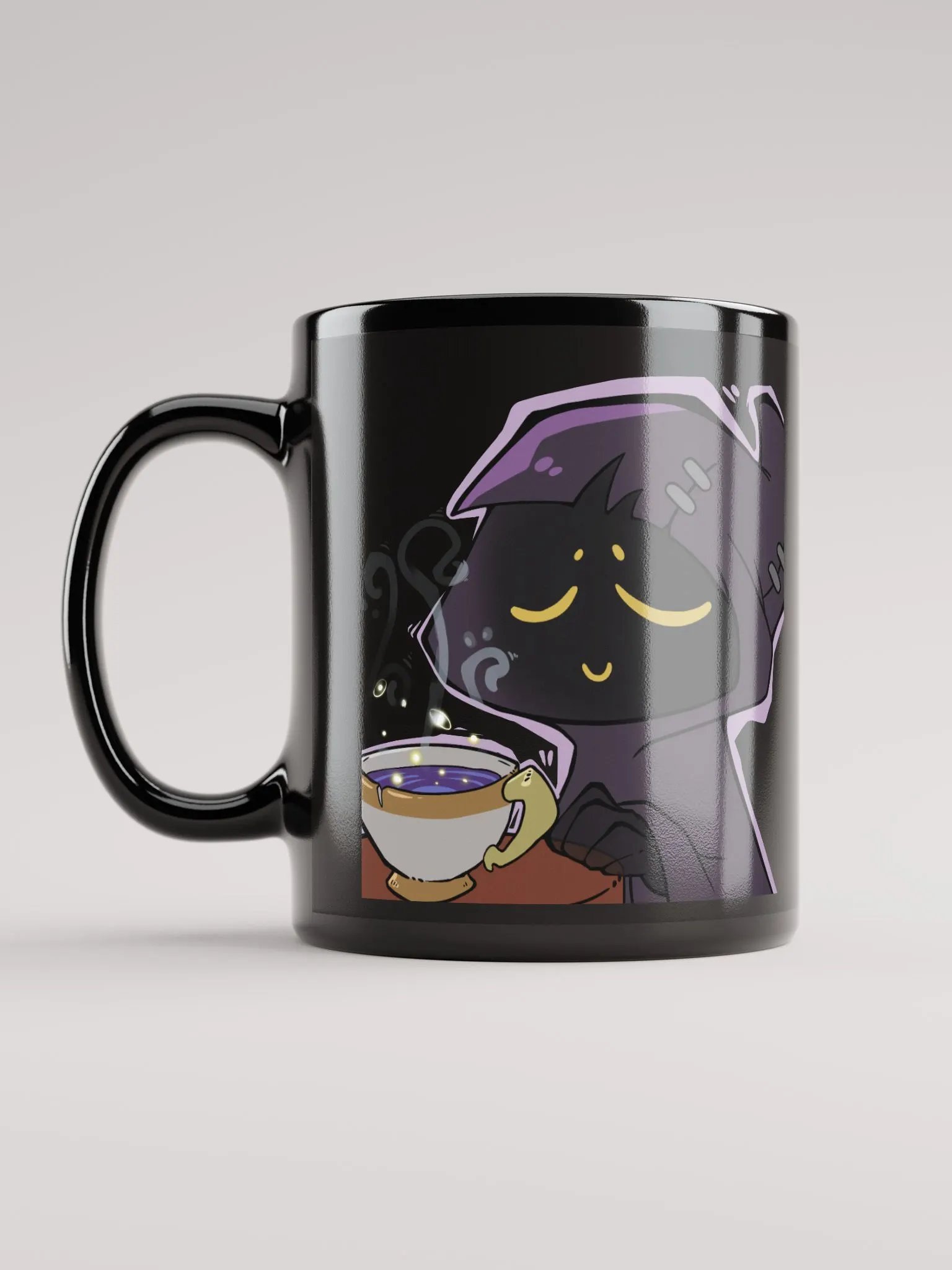 Lurking with Tea Black Mug product image (6)