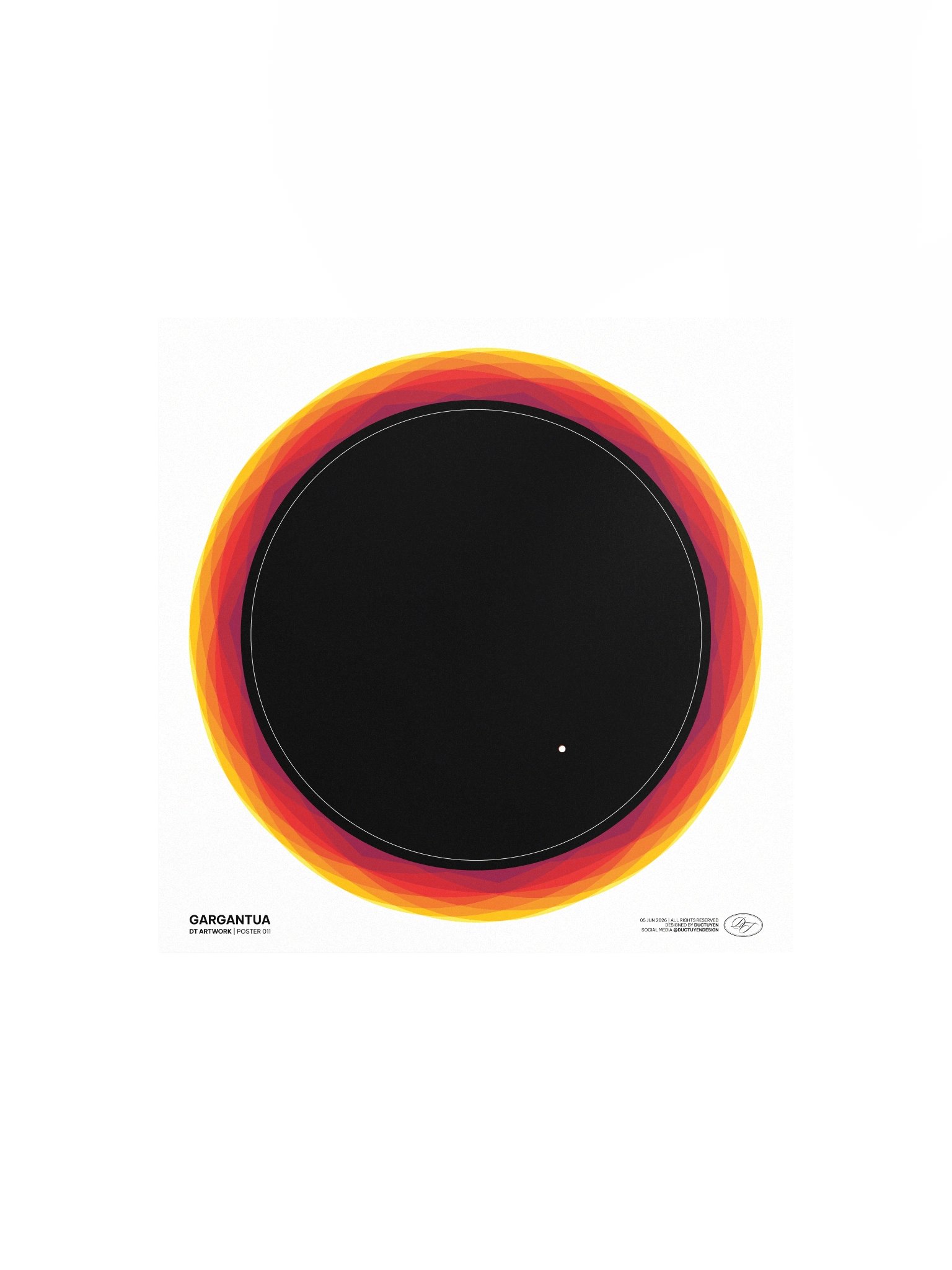 "GARGANTUA" Blackhole Print Poster (Unframe) product image (33)