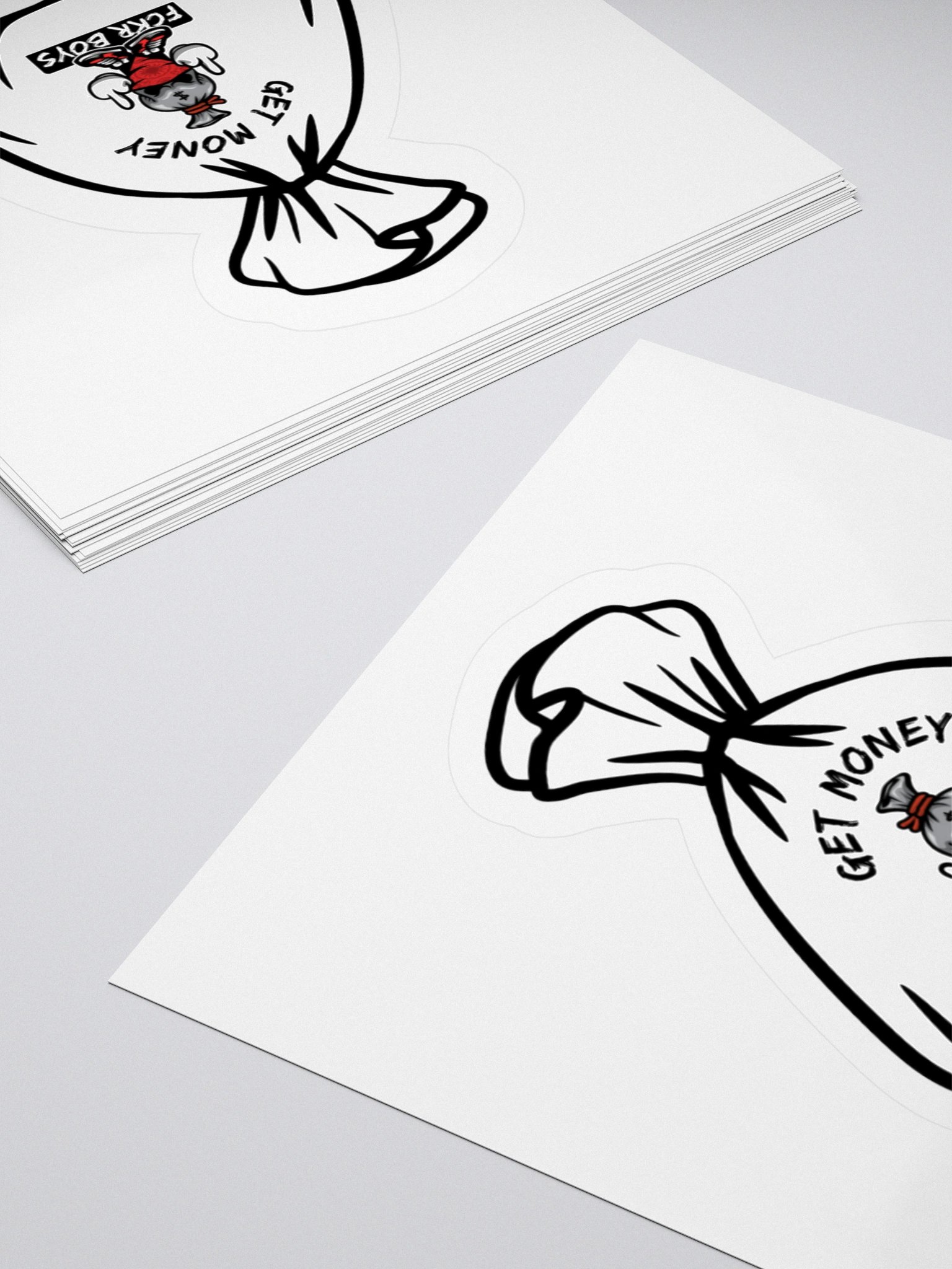GET MONEY FCKR BOY Stickers product image (7)