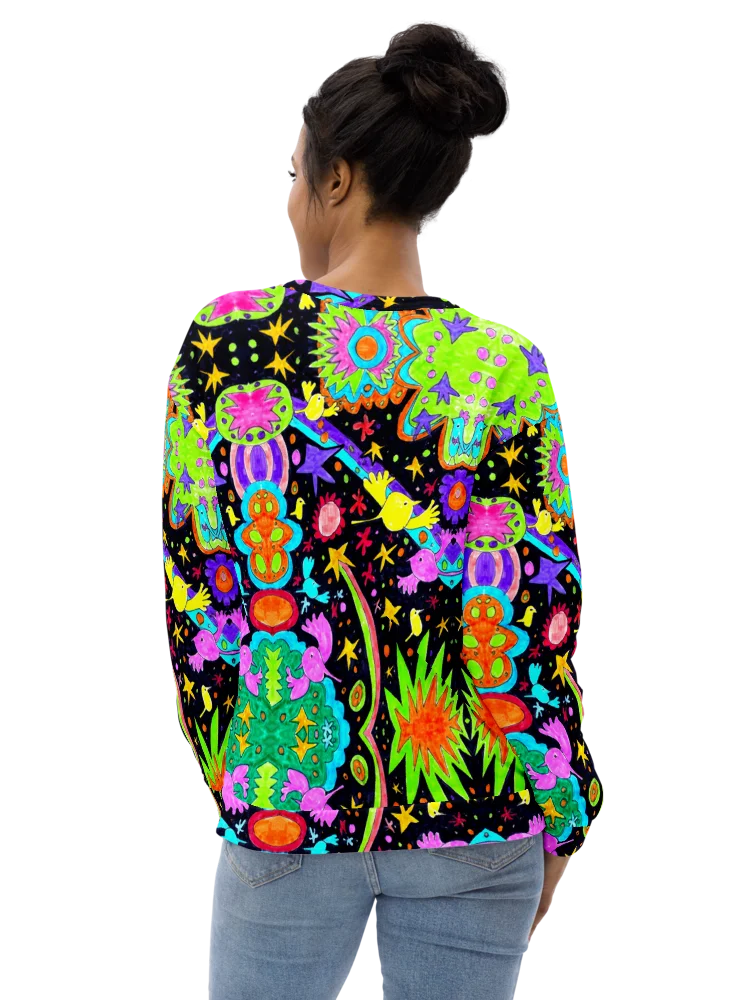 Abstract Cosmic Doodle Art Unisex Recycled Sweatshirt product image (12)