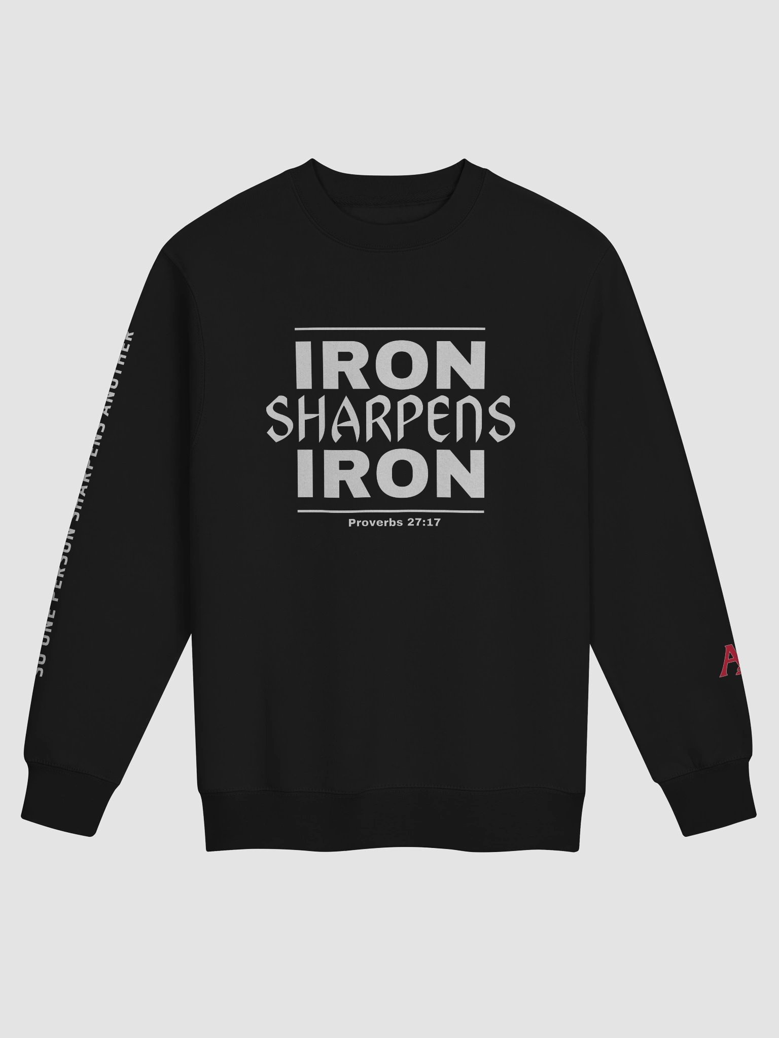 Women’s “Iron Sharpens Iron” Sweatshirt – Proverbs 27:17 product image (1)