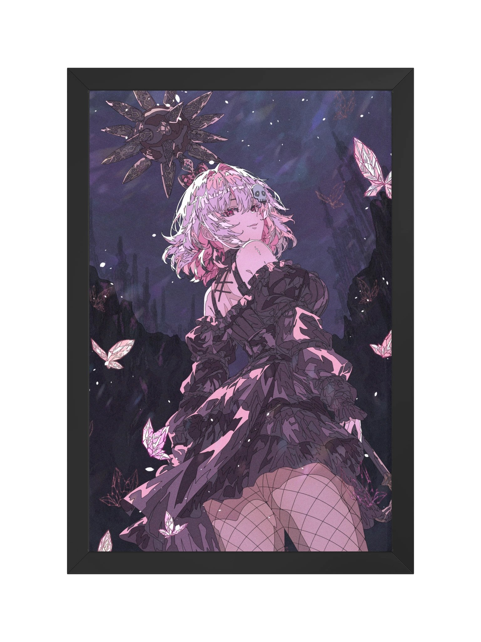 Yuki Crystal Butterflies Framed Poster product image (1)