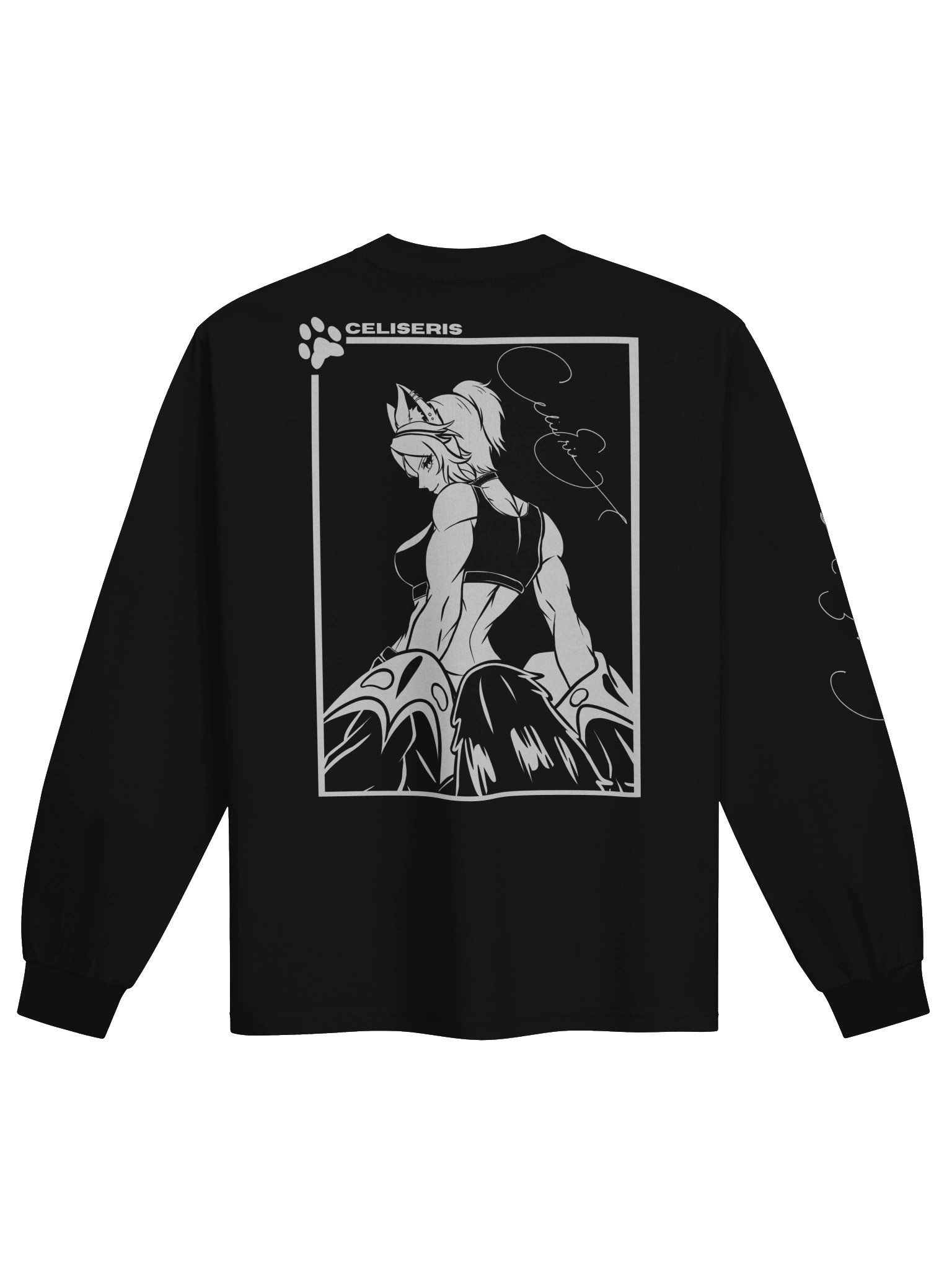 B&W Graphic Pullover (Black) product image (2)