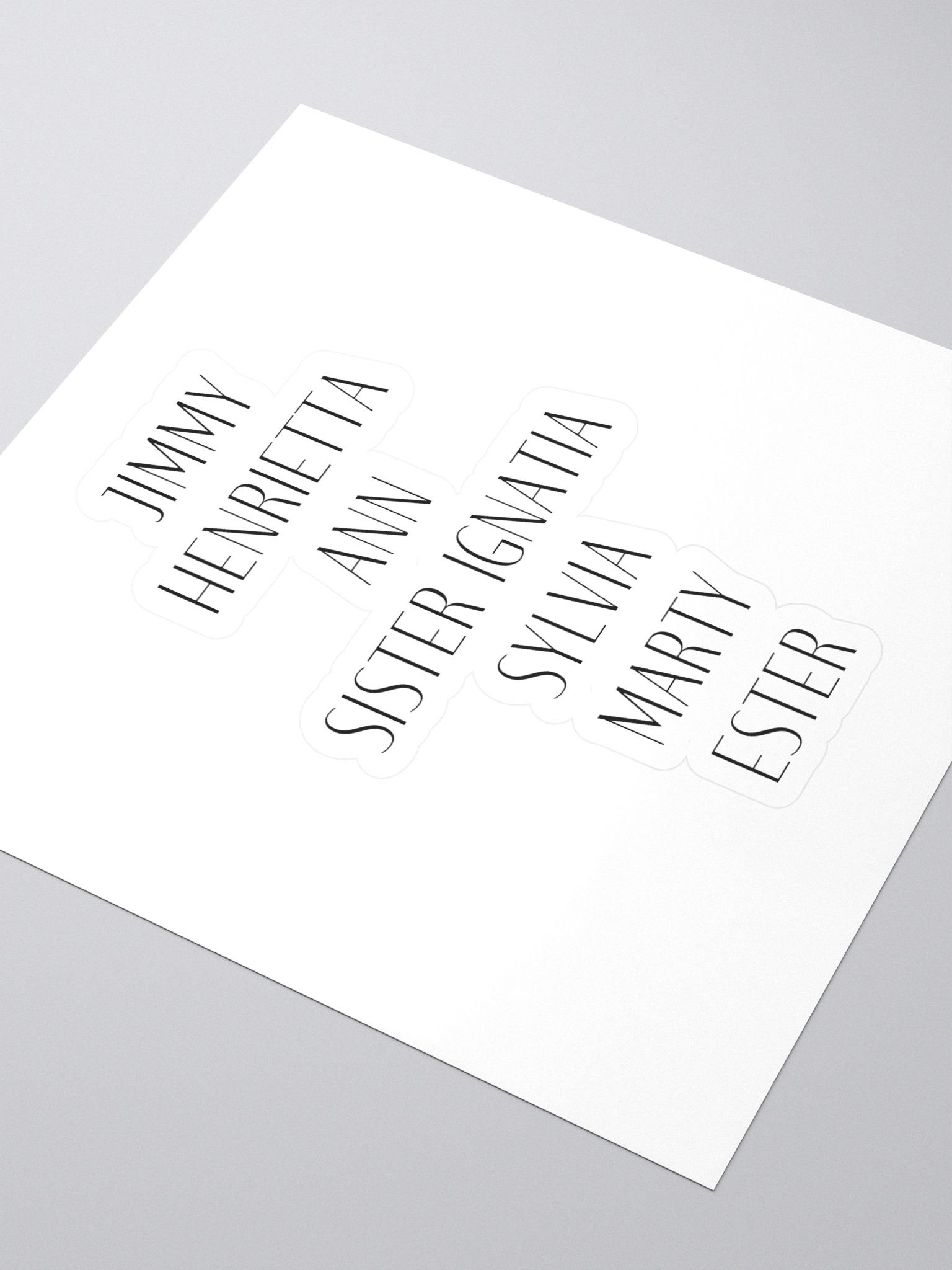 Vintage Name Sticker Set product image (3)
