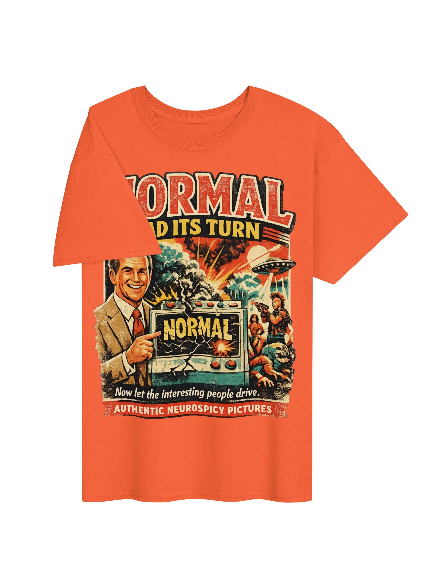 Normal Had Its Turn Retro UFO Poster Tee product image (15)