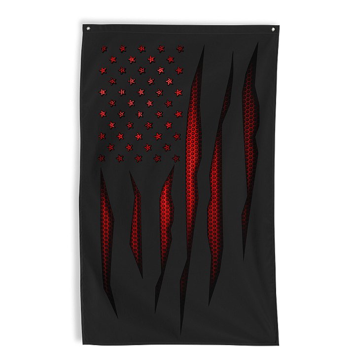 Red Carbon Onyx Wall Flag product image (1)
