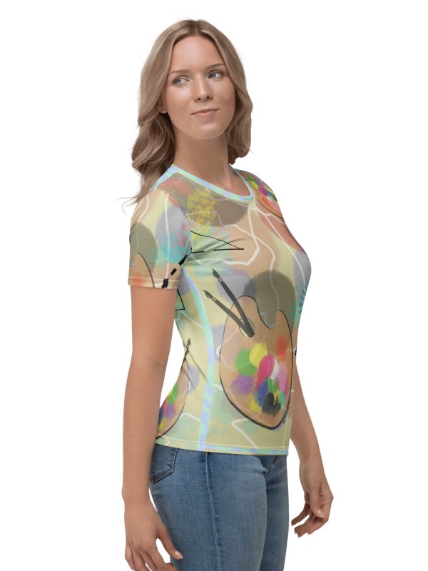 ScribbleWear 'Paint It Softly' Women's Crew Neck Tee product image (5)