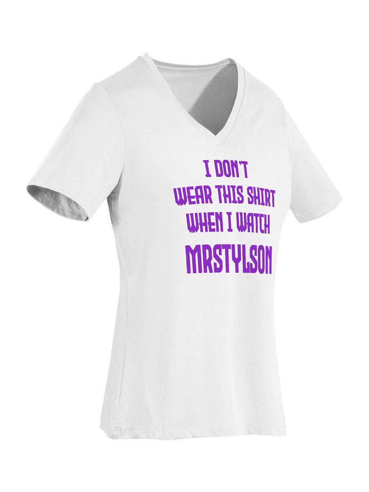 I Don't Wear This Women's V-Neck (Purple Text) product image (52)