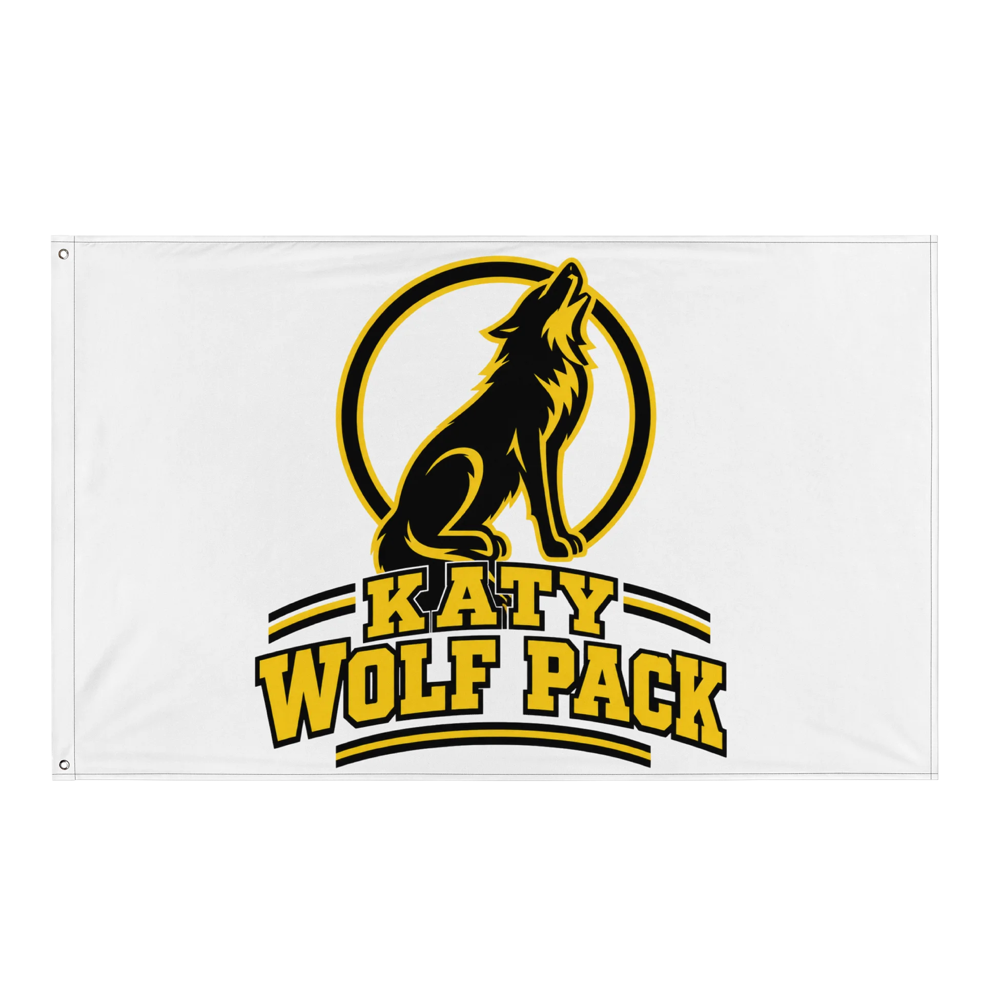 Katy Wolf Pack Black & Gold Flag product image (1)