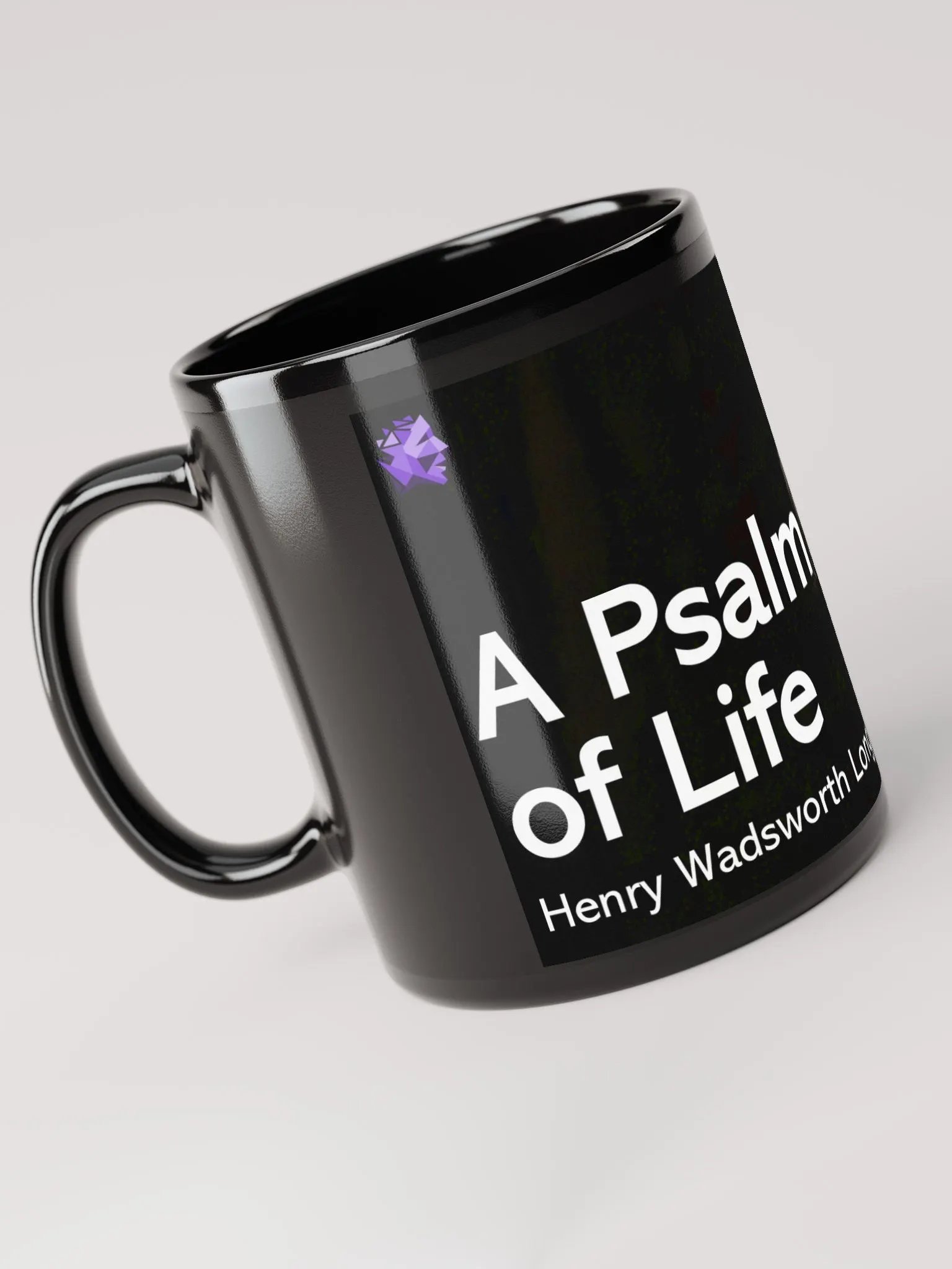 Psalm of Life Black Mug product image (3)