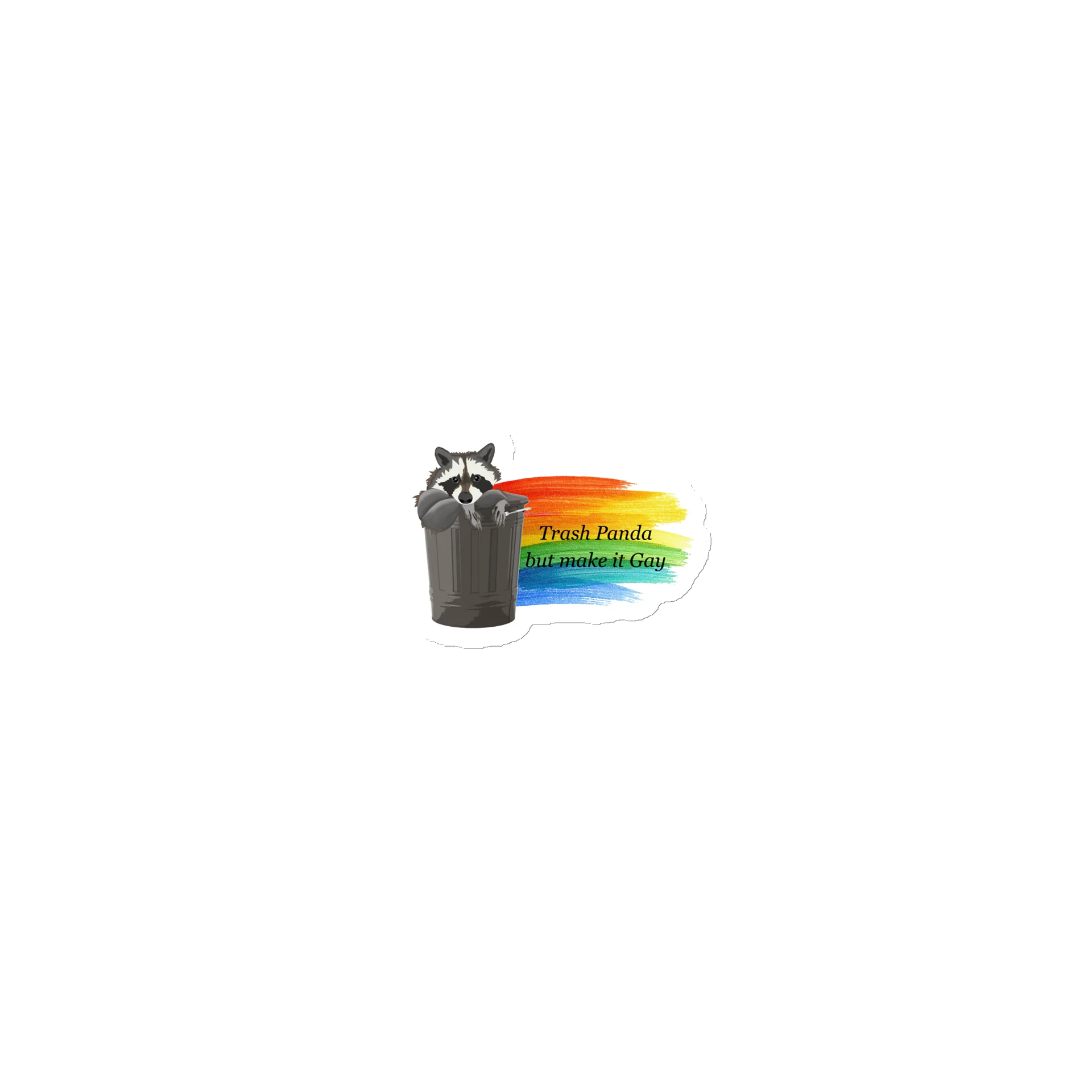 Gay Trash Panda Magnet product image (1)