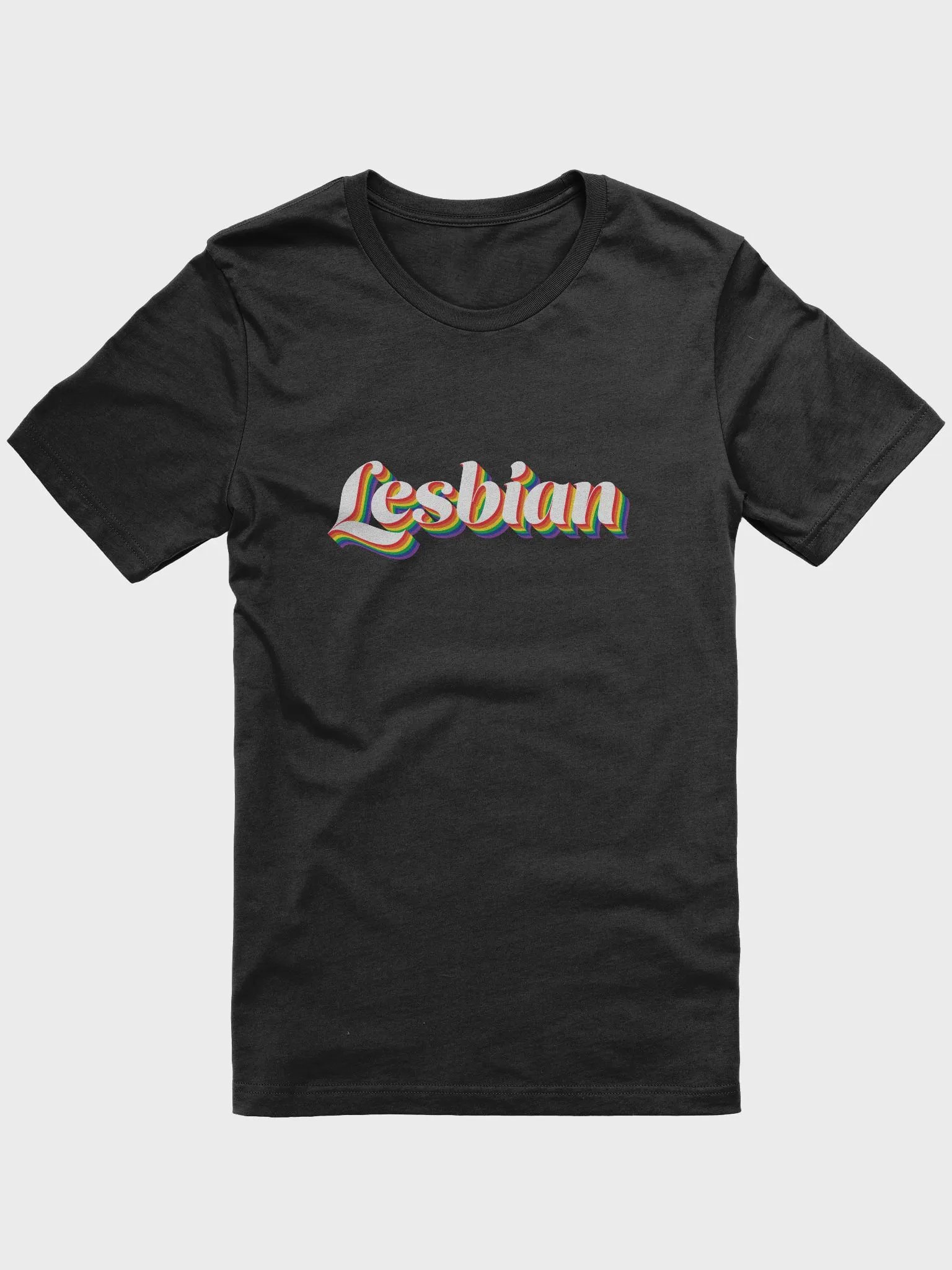 Lesbian Pride Retro Style T-Shirt product image (5)