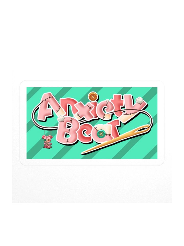Anxiety Bear Logo Sticker product image (1)