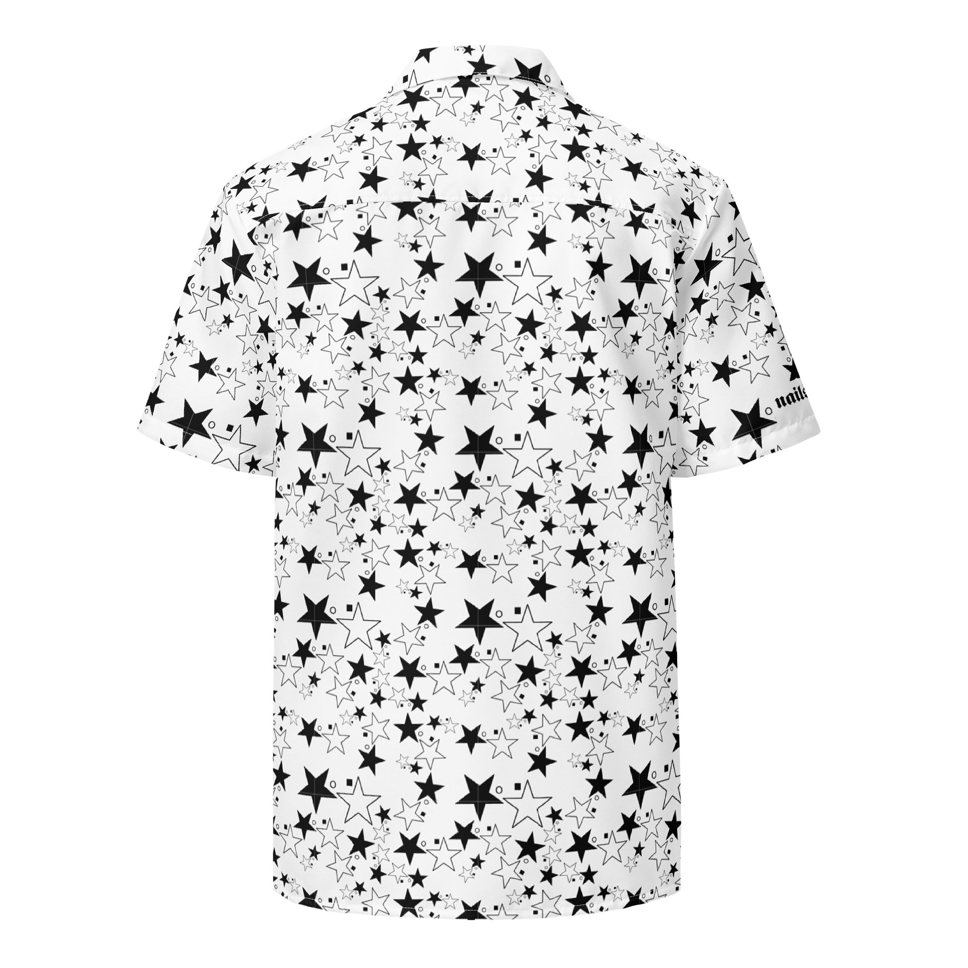 Star Square Circle Star - White - Button Down Top product image (2)