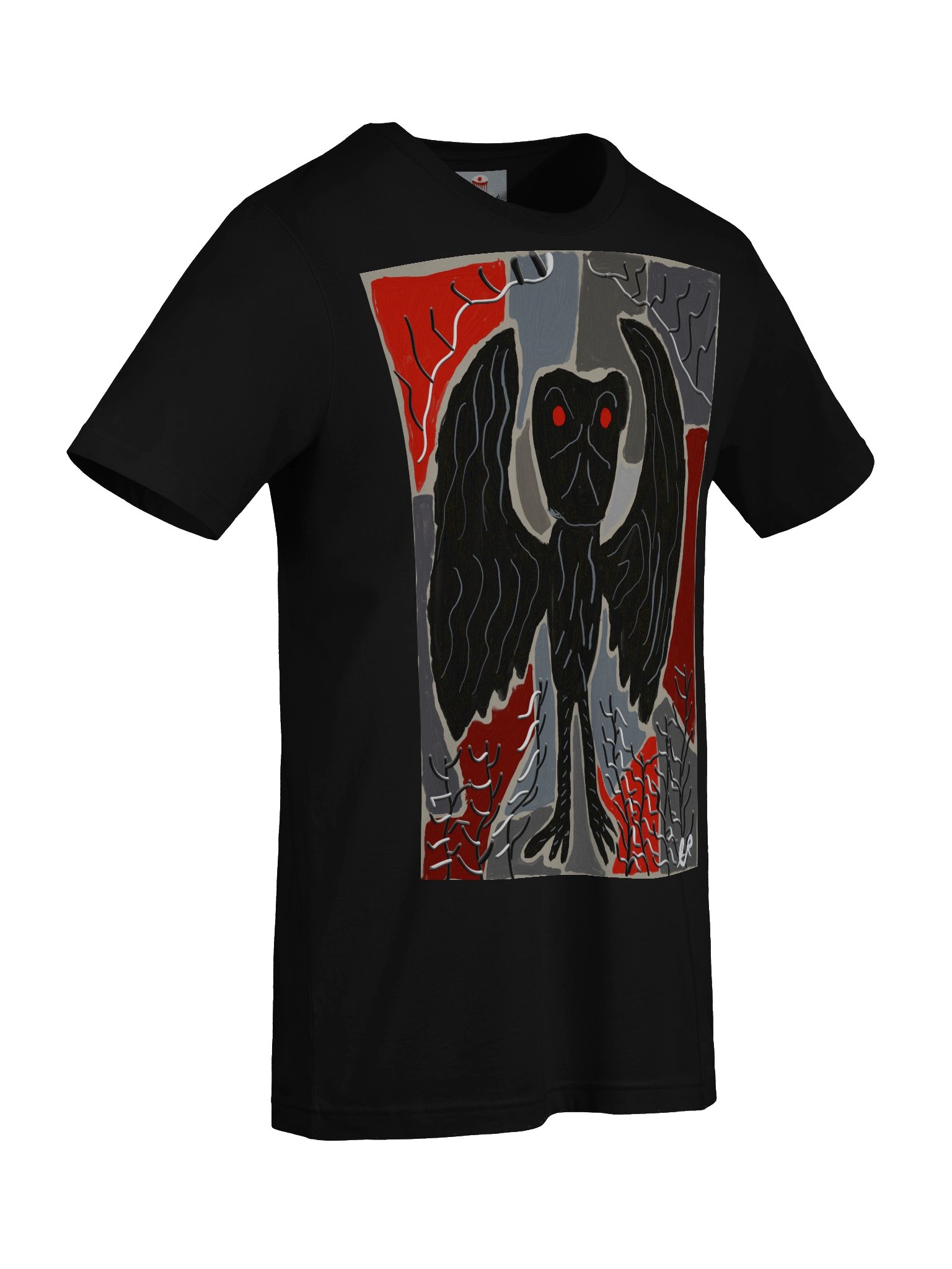 Red-Eyed Abstract Mothman Creature Tee product image (7)