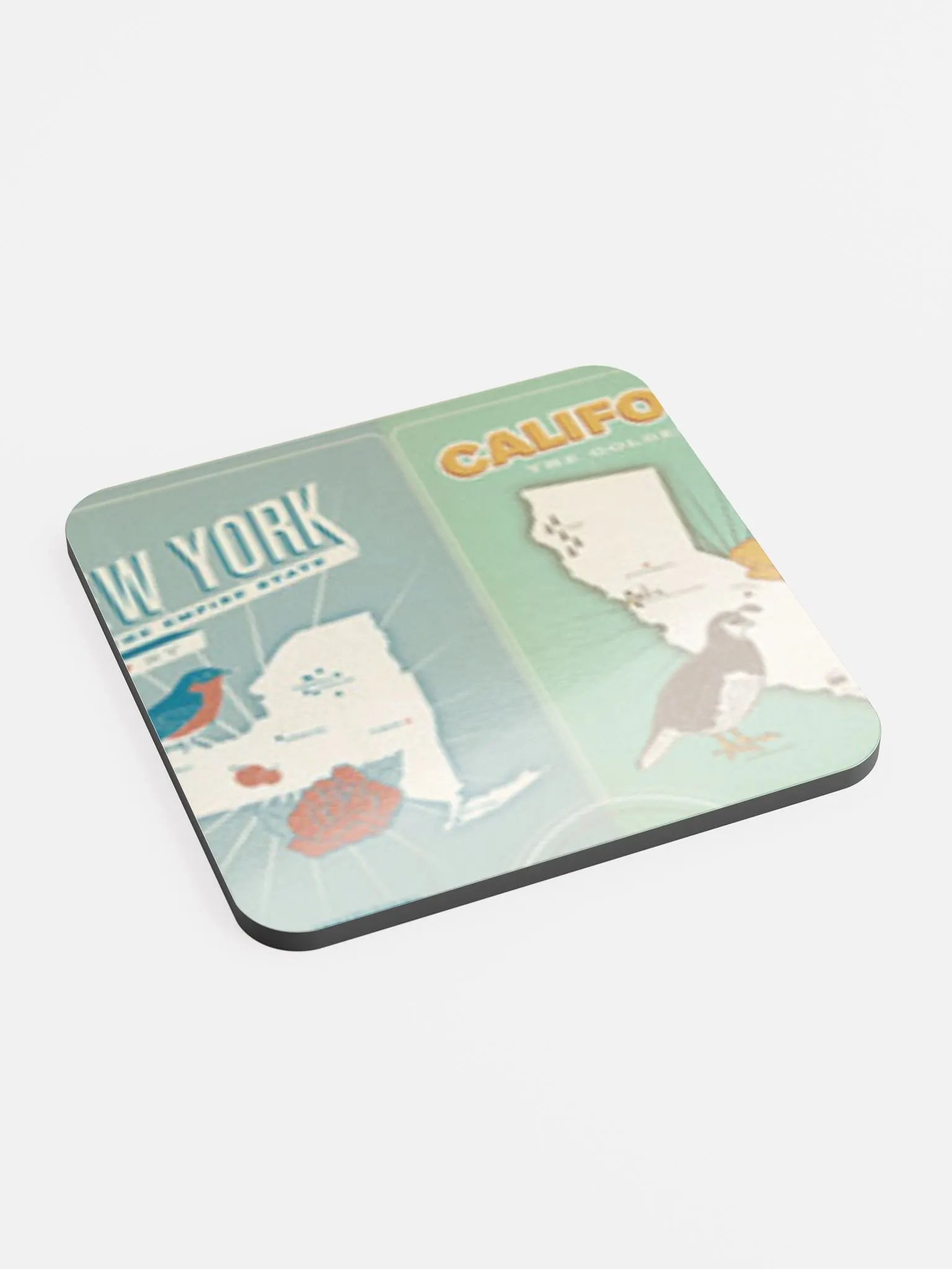 Retro NY2Cali Logo Coaster product image (2)
