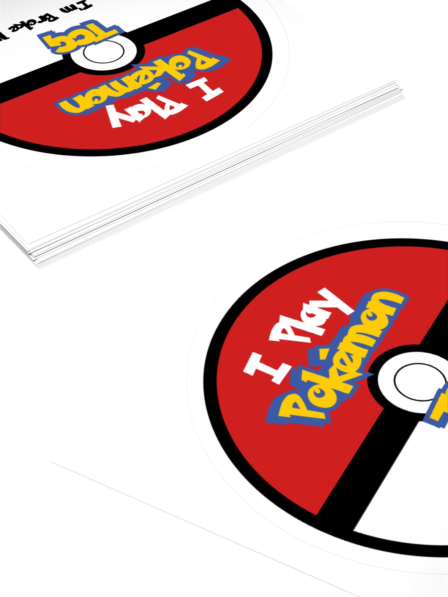 I Play Pokemon TCG, Yeah I'm Broke Now Circle Sticker product image (4)