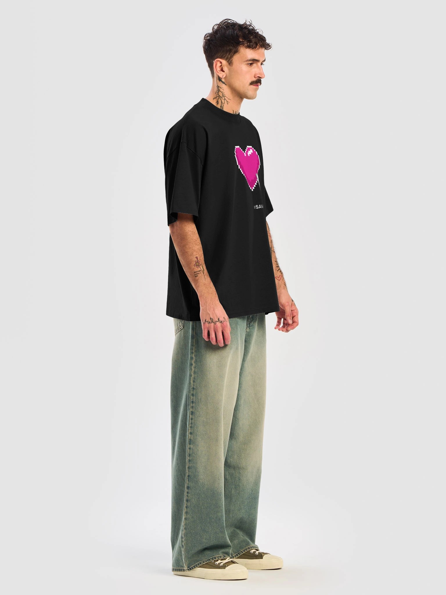 Heart Collection Black T-Shirt product image (2)