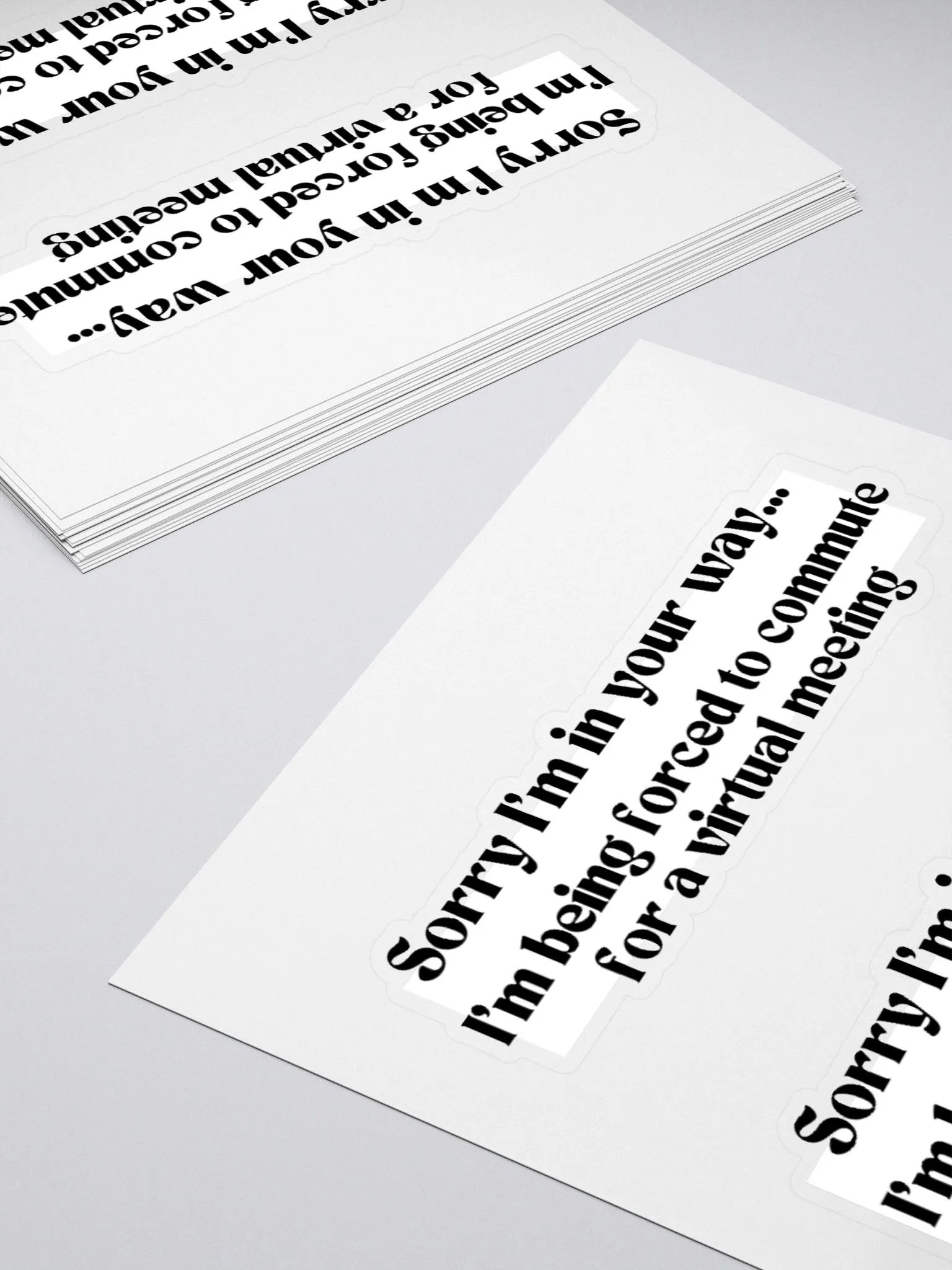 2 Stickers- Sorry I'm Commuting product image (12)