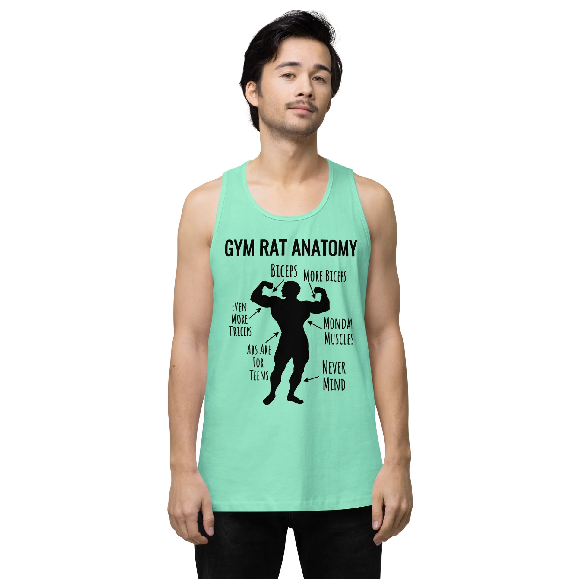 Urgers Gym Rat Anatomy Tank Top product image (18)