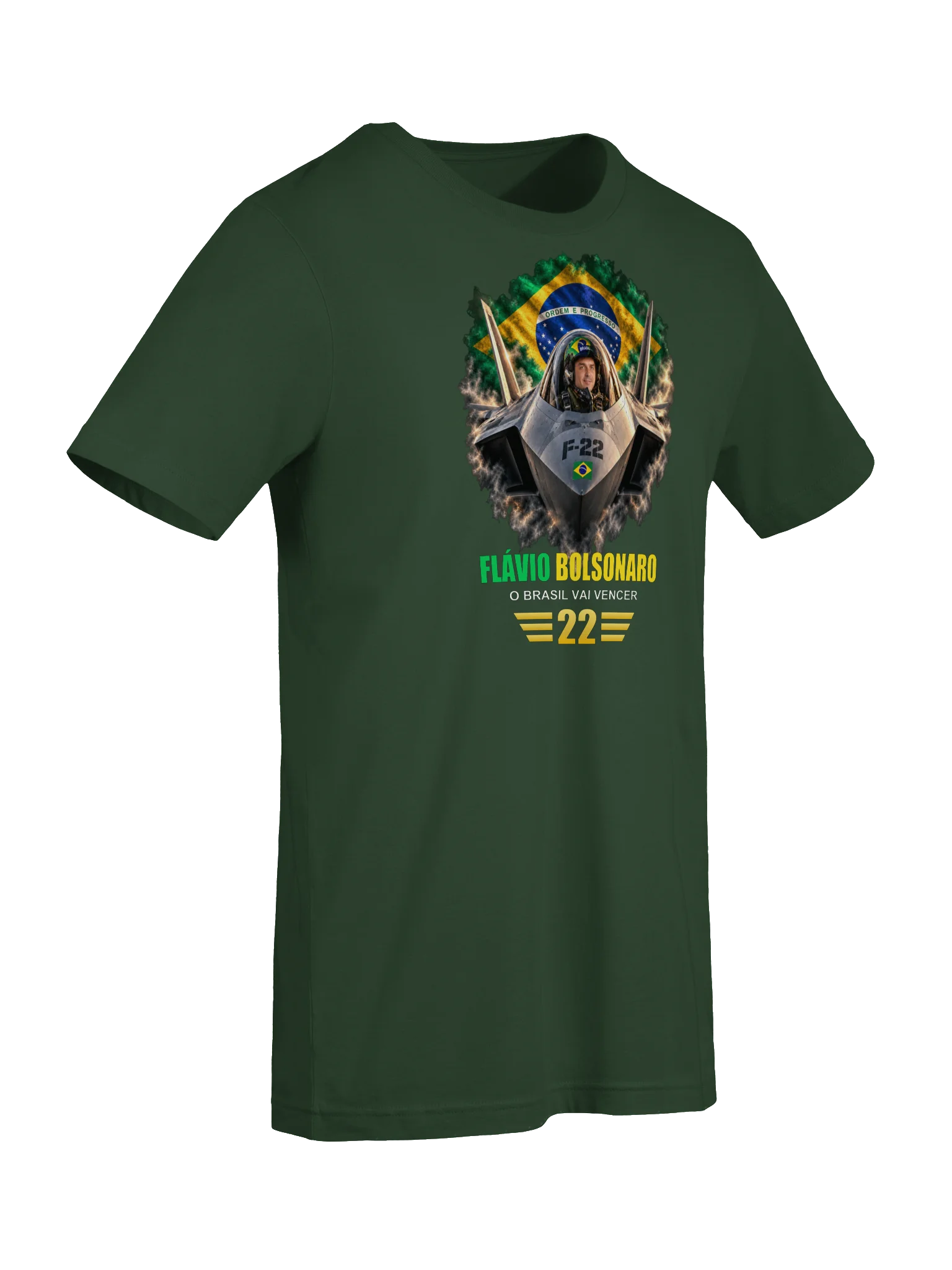 Flávio Bolsonaro F-22 Brazil T-Shirt Camiseta product image (35)