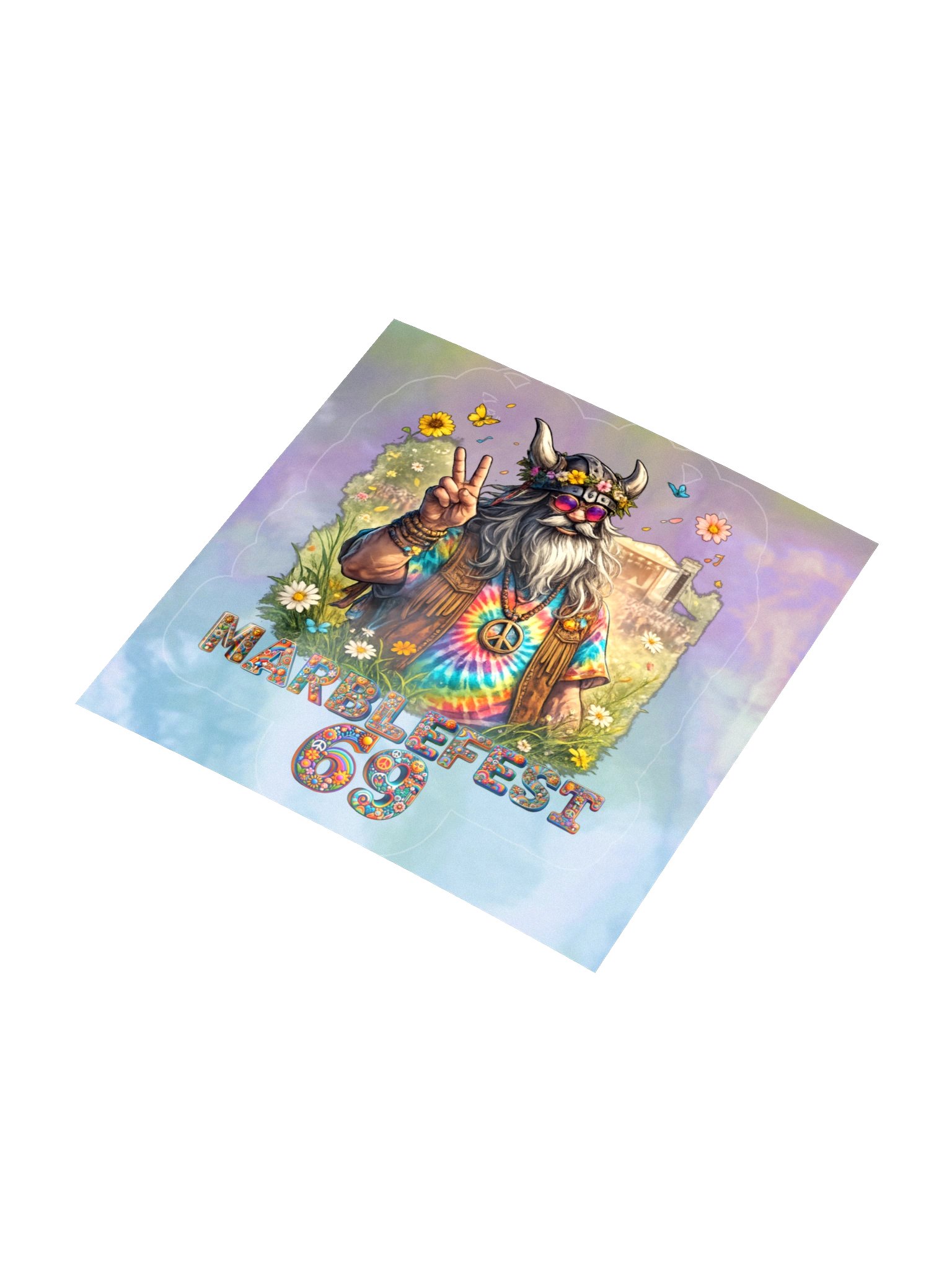 Axeh0le Marblefest 69 Holographic Sticker product image (3)