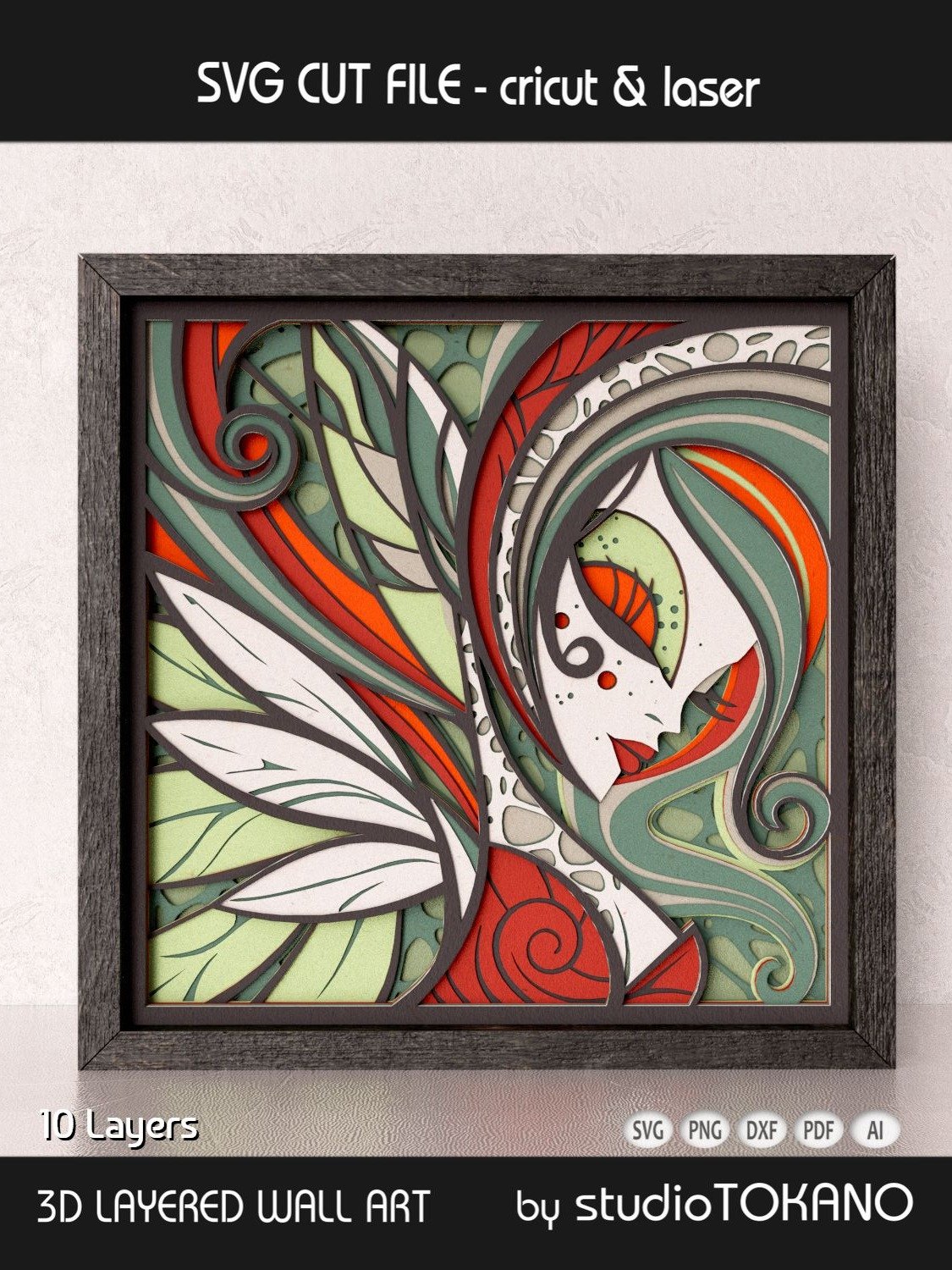 Forest Fairy 3D SVG product image (1)