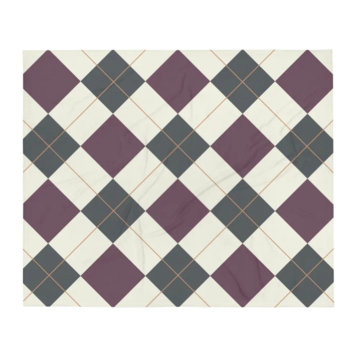 Diamonds Plaid Artistic Design Throw Blanket product image (2)