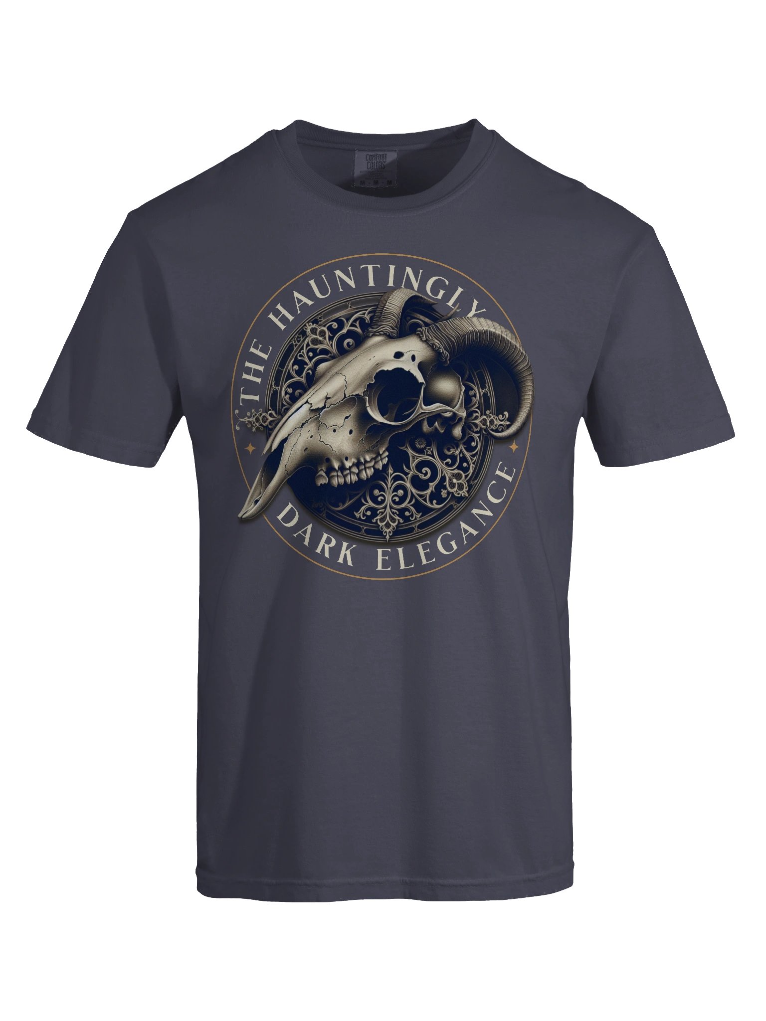 Vintage Gothic Goat Skull T-Shirt: Perfect for Halloween product image (56)