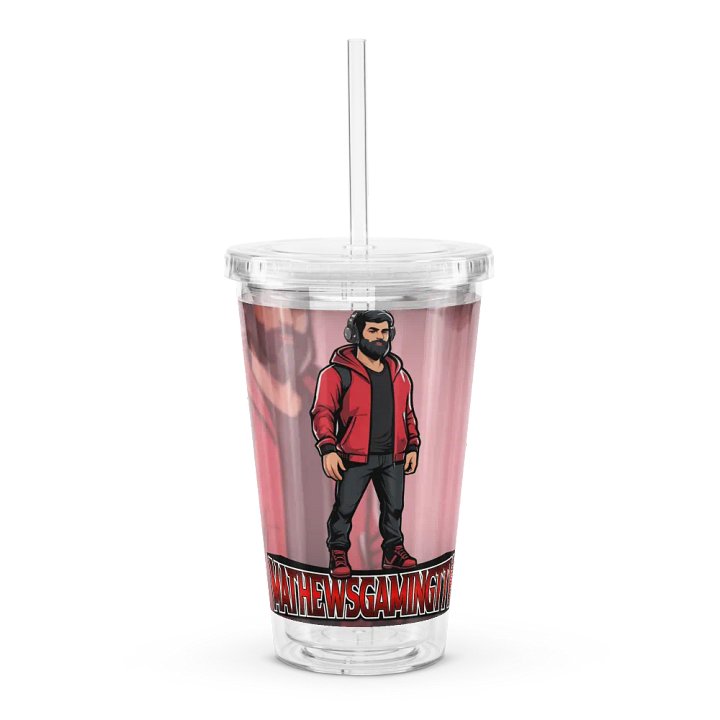 Double Wall Clear Plastic Tumbler (16 oz) product image (1)