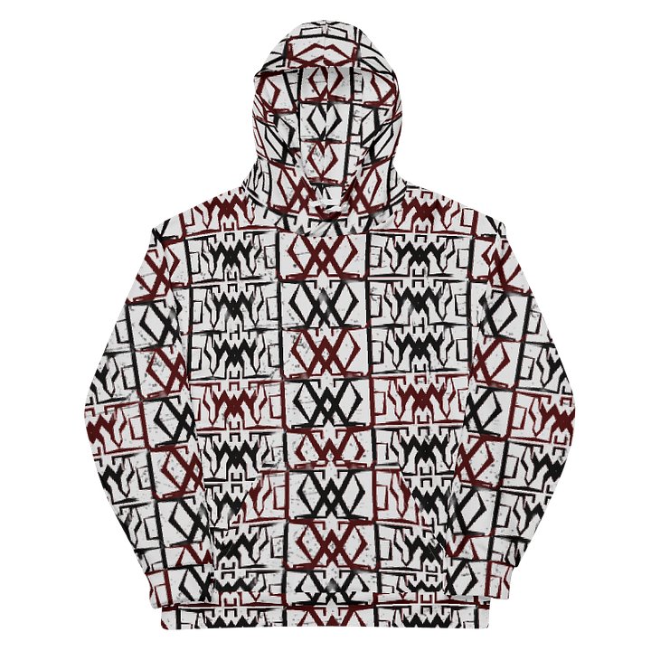 Crimson Geometry / "Woli-Vuitton: Unisex Hoodie product image (1)