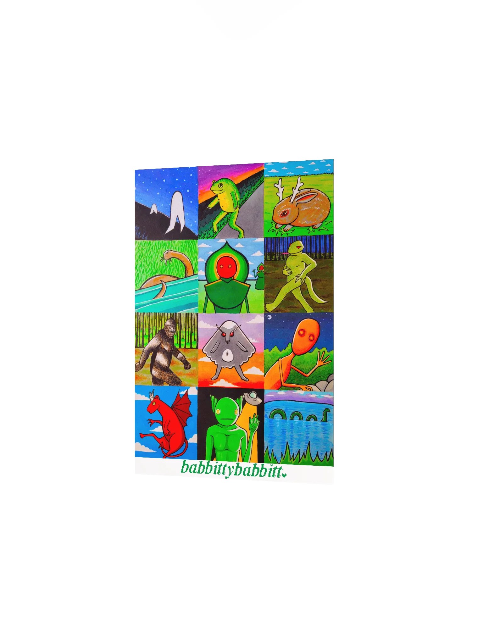 Cryptids poster print product image (2)