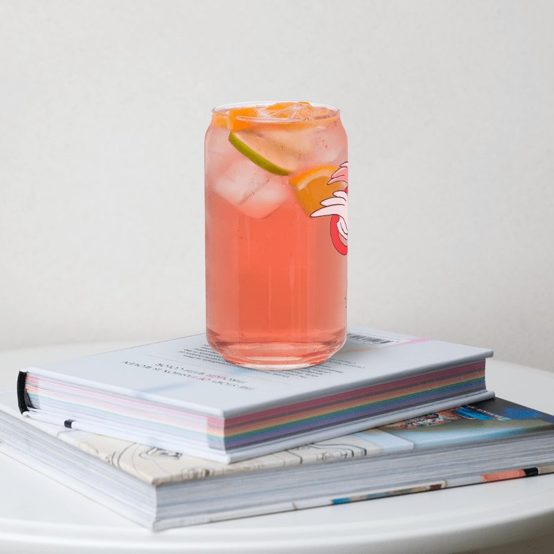 Calming Red Cat-Owl Can-Shaped Glass product image (12)