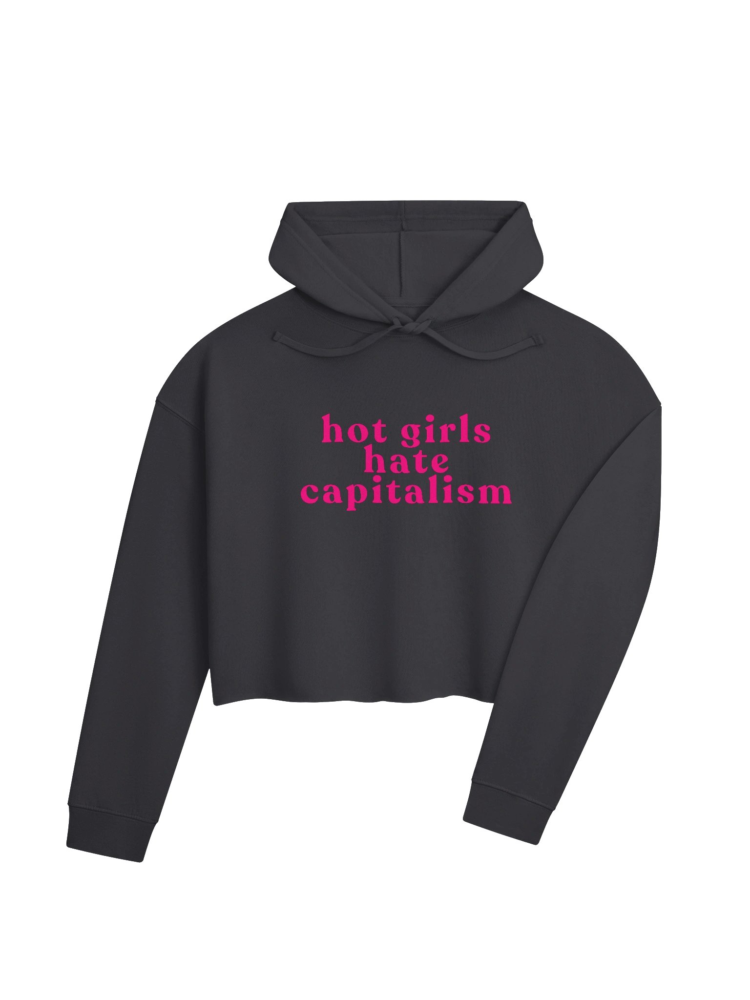 hot girls hate capitalism - cropped sweatshirt product image (4)