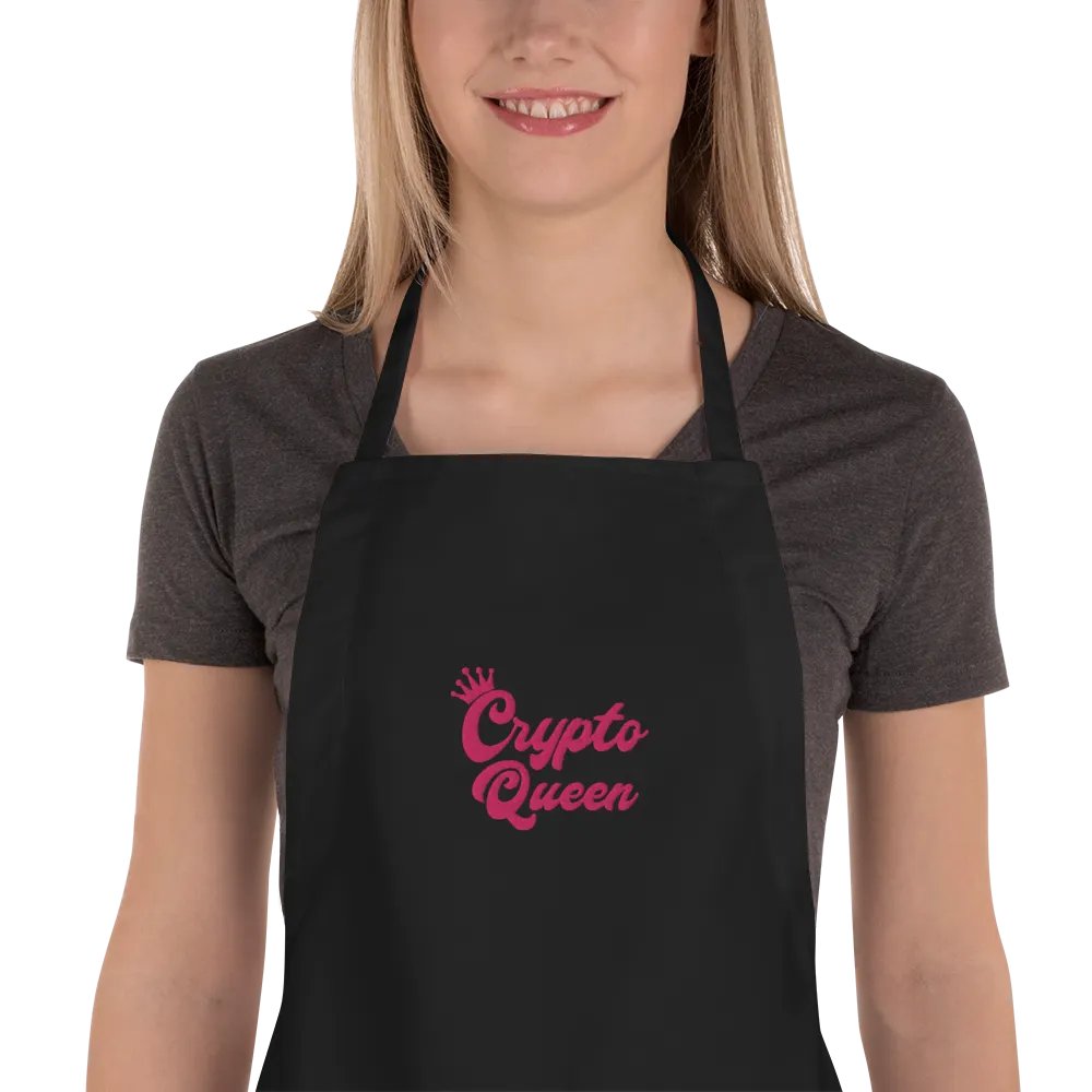 Crowned Crypto Queen Apron product image (1)
