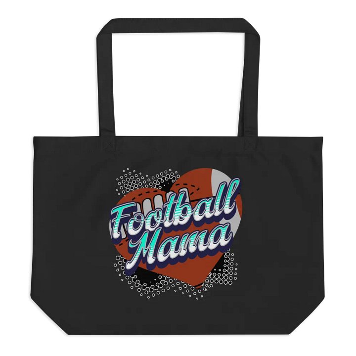 Mama Heart Football Mama Tote product image (1)