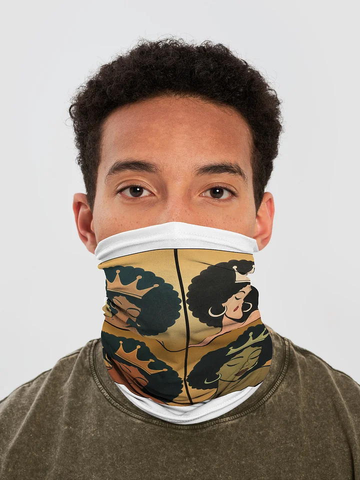 Poised Princess Queen in Quad — Pop-Art Neck Gaiter product image (1)