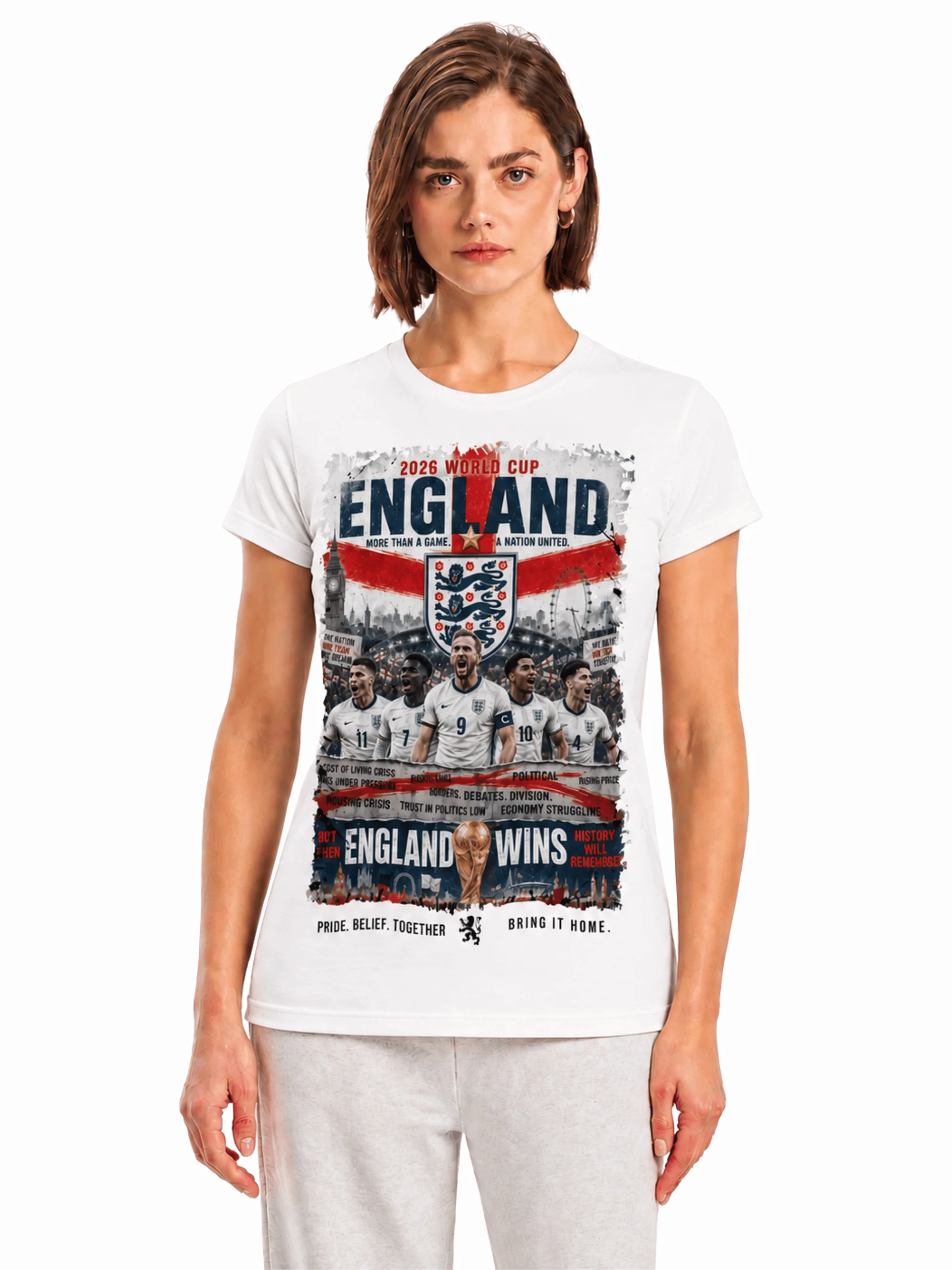 England 2026 World Cup Fan Poster Tee product image (1)