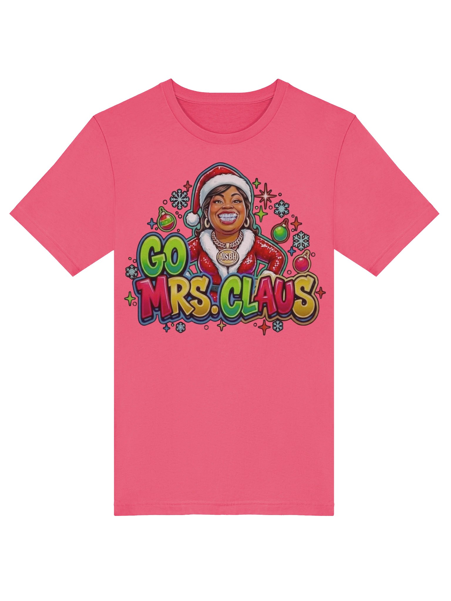 Go Mrs. Claus Festive Christmas T-Shirt product image (65)