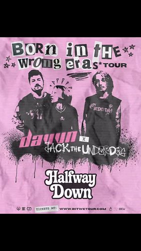 🚨 We are very excited to announce! 🚨 That we will be supporting @davvn.music and @jacktheunderdog on their “Born in the Wrong...