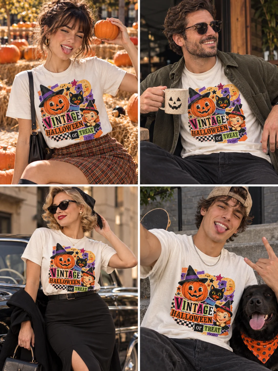 Vintage Halloween Retro Graphic T-Shirt product image (3)