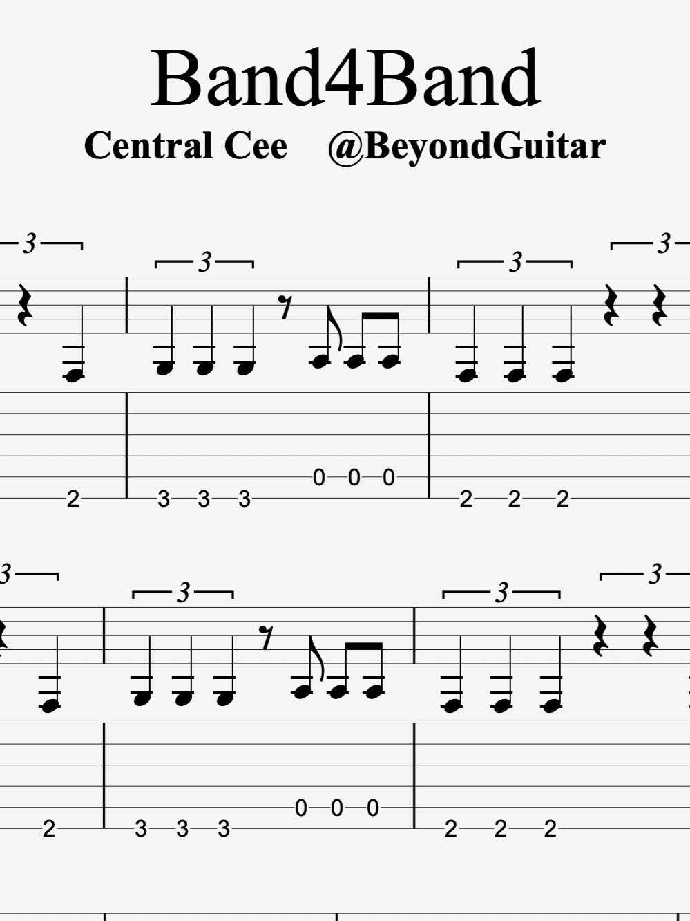 Band4Band guitar tab product image (1)